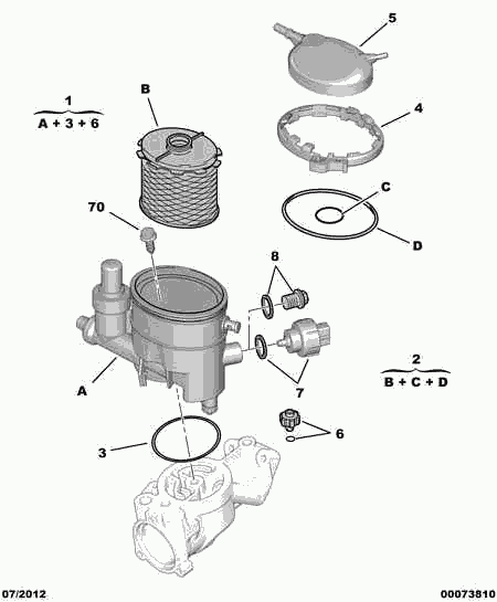 PEUGEOT (DF-PSA) 1906 49 - Filtru combustibil www.parts5.com