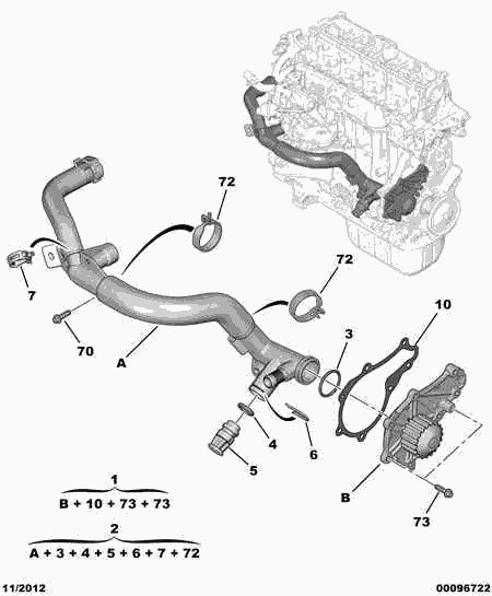 CITROËN 16 094 176 80 - Pumpa za vodu www.parts5.com