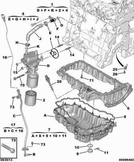 CITROËN 98 074 394 80 - Zaptivka, kućište filtera za ulje www.parts5.com