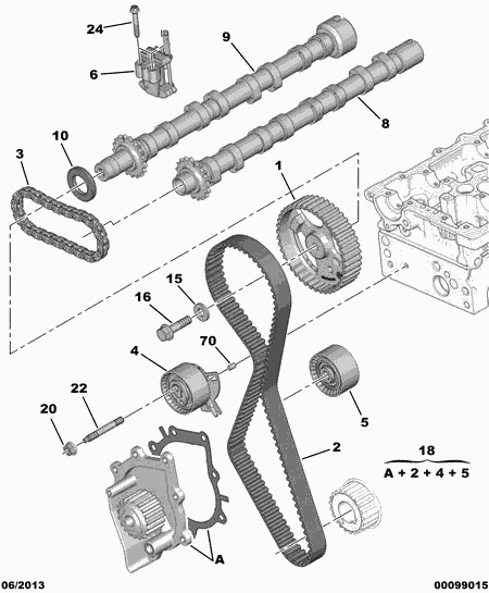 CITROËN 0830.74 - Obehová / vodiaca kladka ozubeného remeňa www.parts5.com