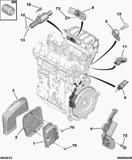 Lancia 96 367 771 80 - Sensor, Kühlmitteltemperatur www.parts5.com