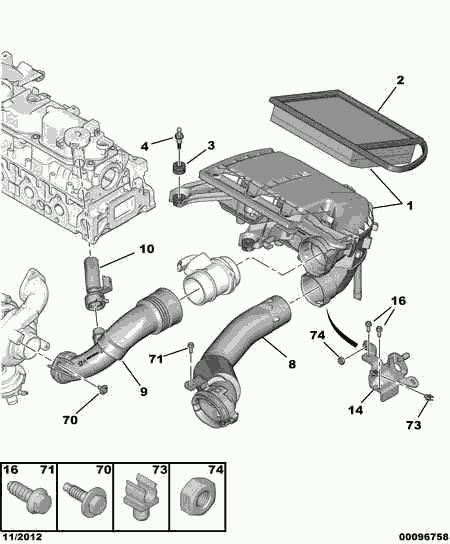 DS 1444 TV - Filtro de aire www.parts5.com