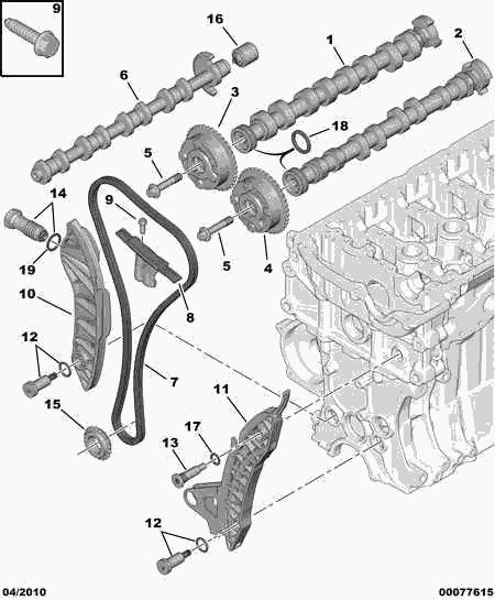 BMW 0818 40 - Chit lant de distributie www.parts5.com