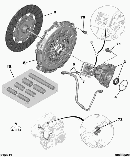 CITROËN 2052.Q1 - Clutch Kit www.parts5.com