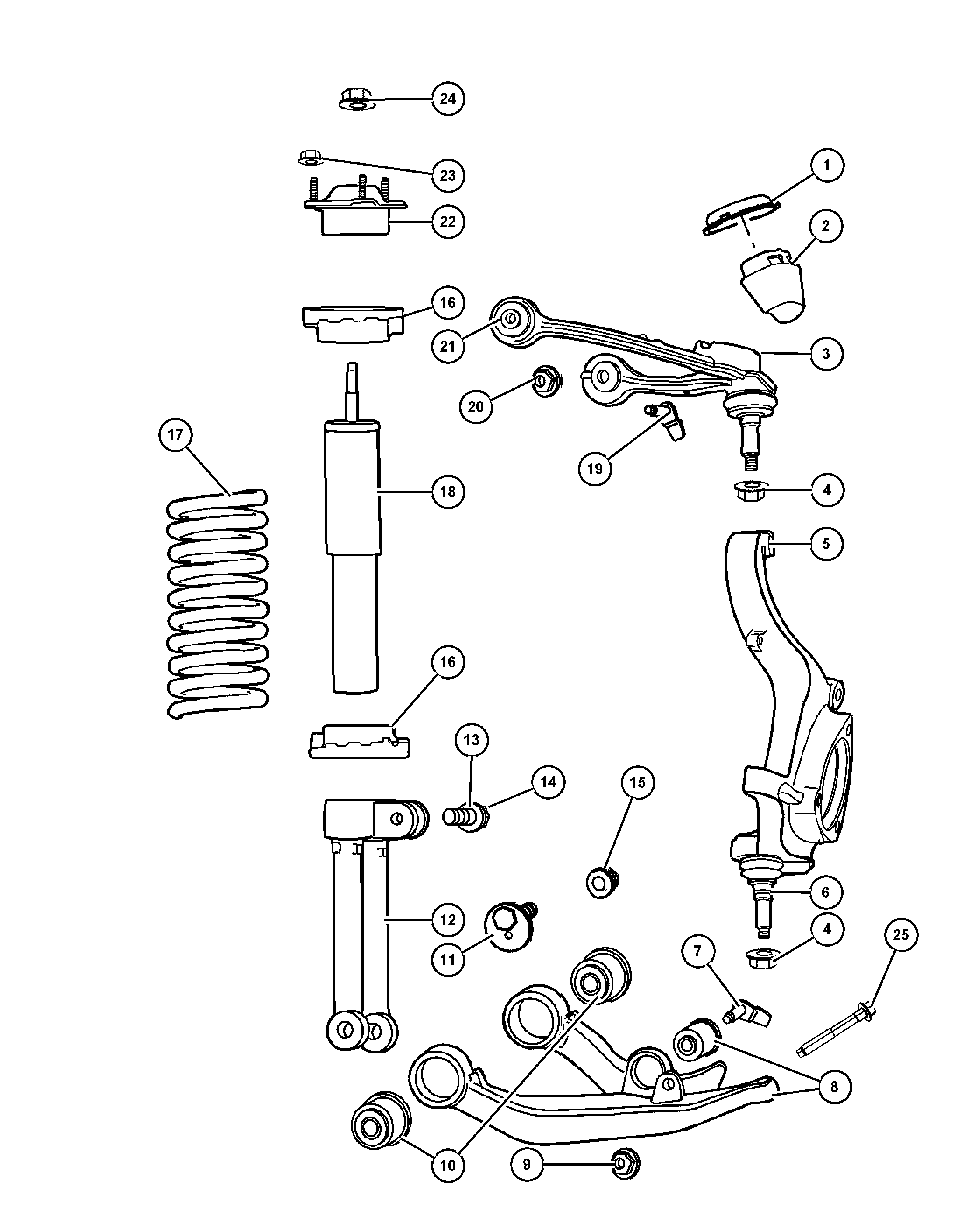 Chrysler 5135 651AE - Articulatie sarcina / ghidare www.parts5.com