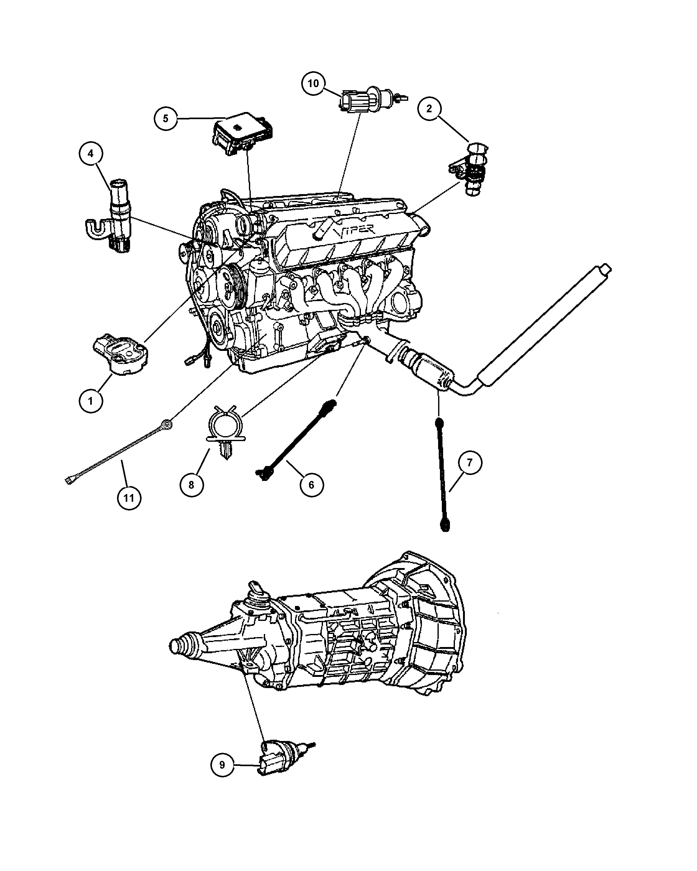 Chrysler 56028 563AA - Knock Sensor www.parts5.com