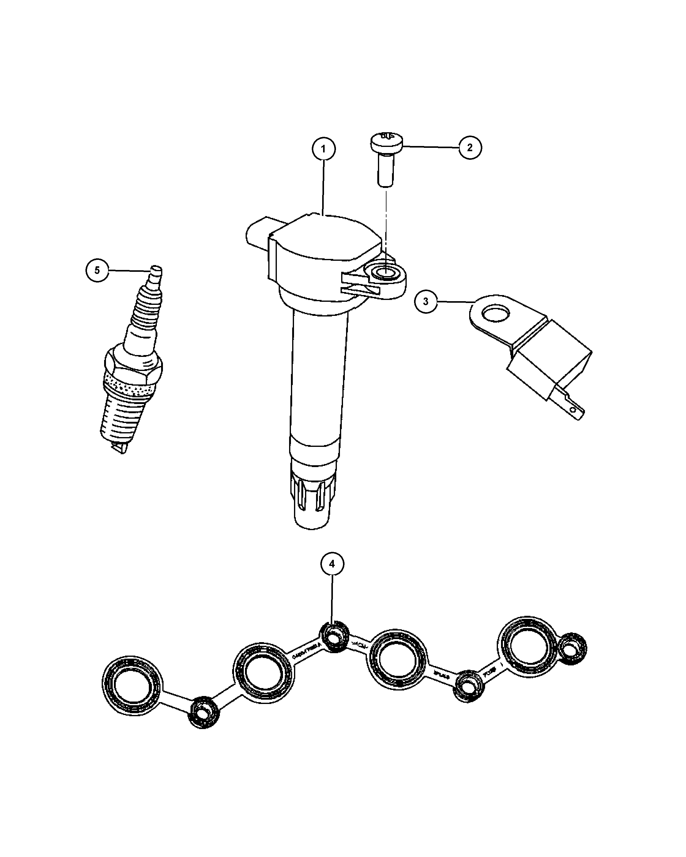 Jeep SP0ZF R5F11 - Sytytystulppa www.parts5.com