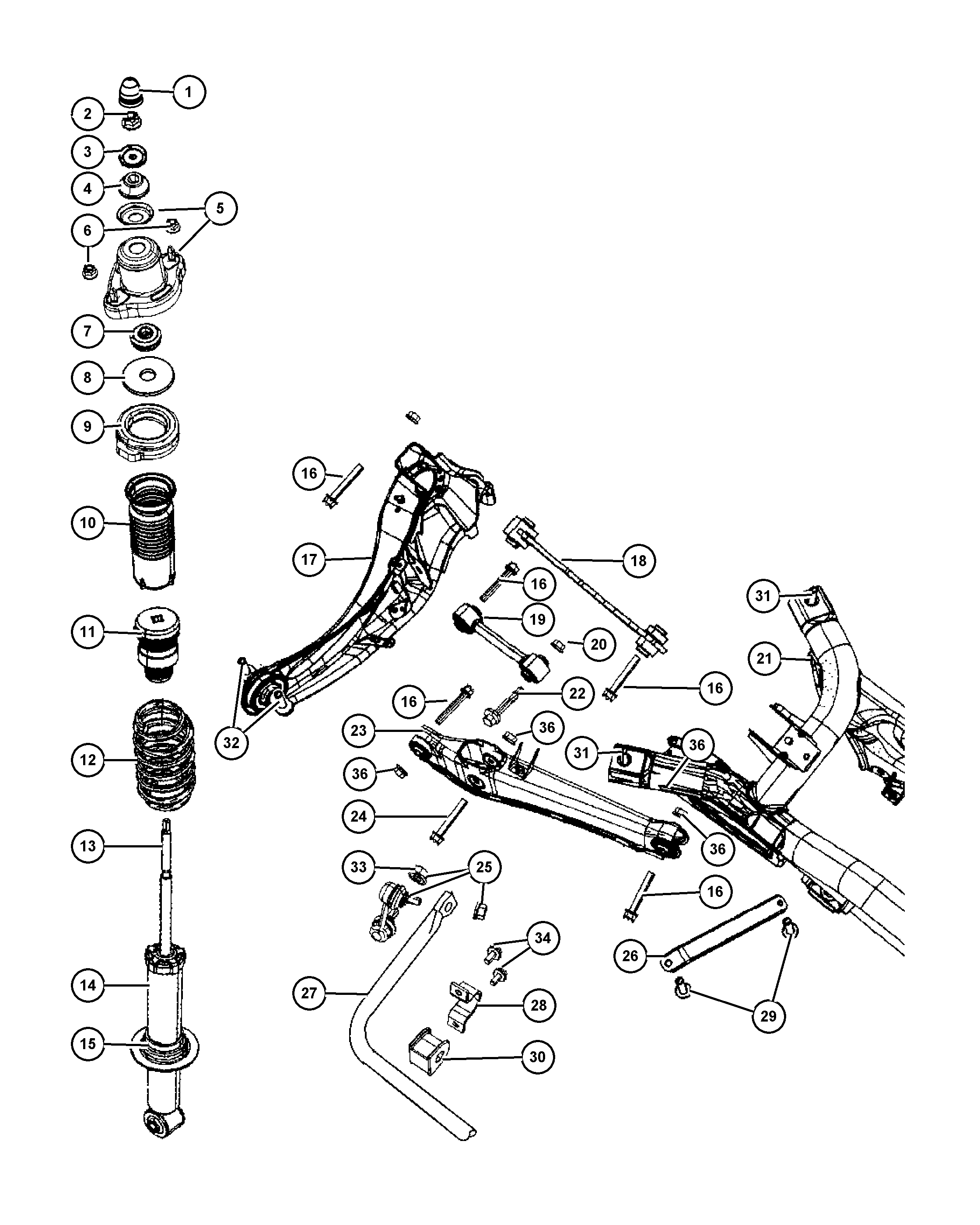 Jeep 5174 245AA - Тяга / стойка, стабилизатор www.parts5.com