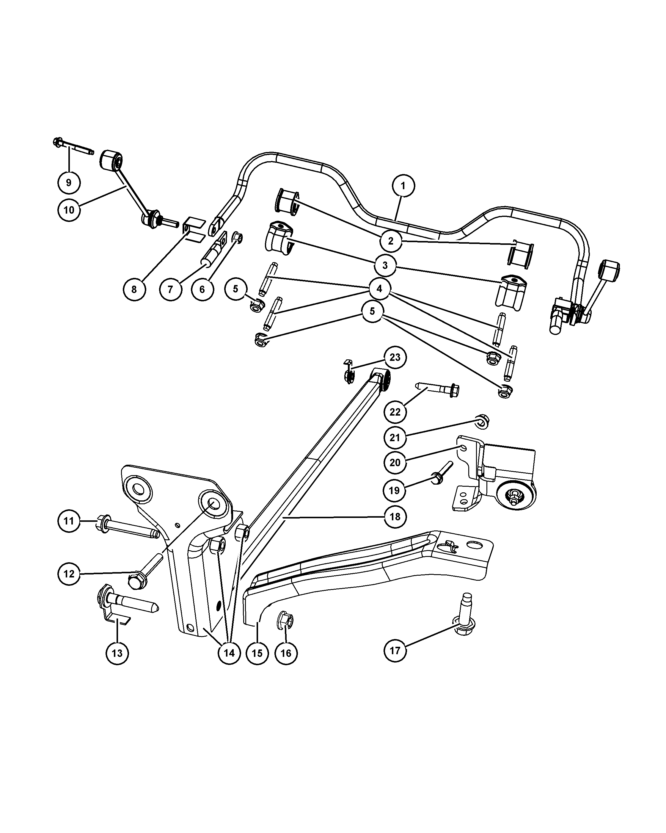 Jeep 52109 973AB - Тяга / стойка, стабилизатор www.parts5.com