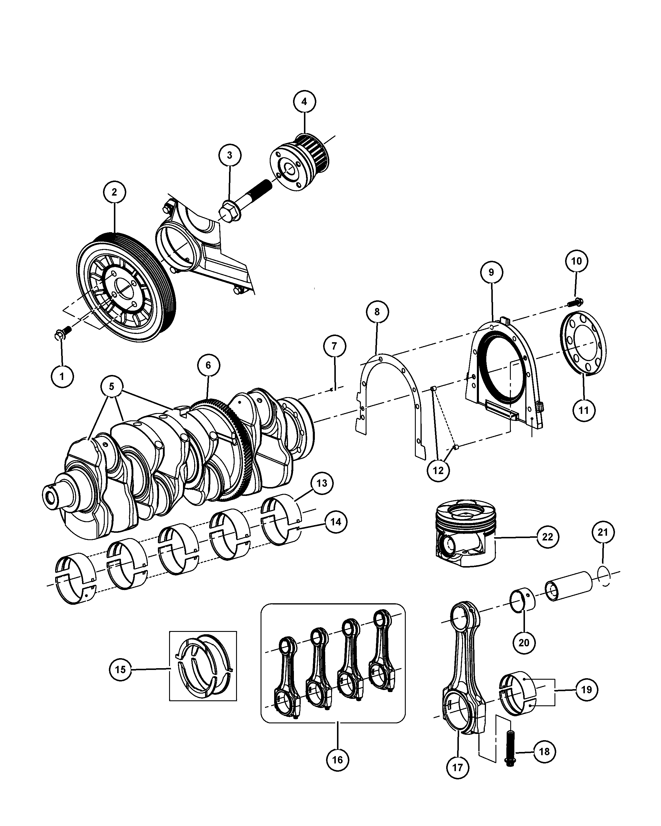 Chrysler 68024 410AA - Shaft Seal, crankshaft www.parts5.com