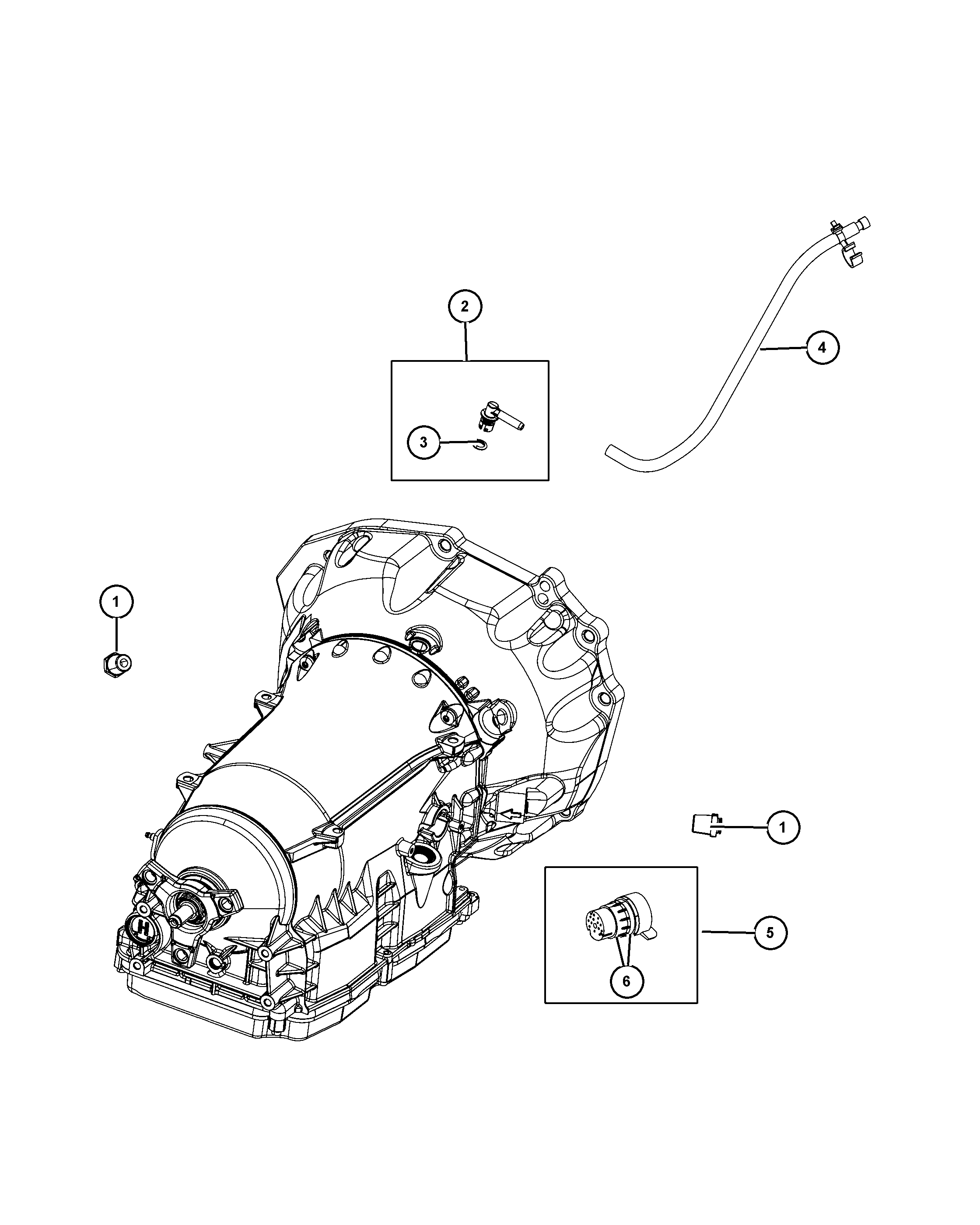 Chrysler 68021 352AA - Кожух, управляващ модул за автоматична скоростна кутия www.parts5.com