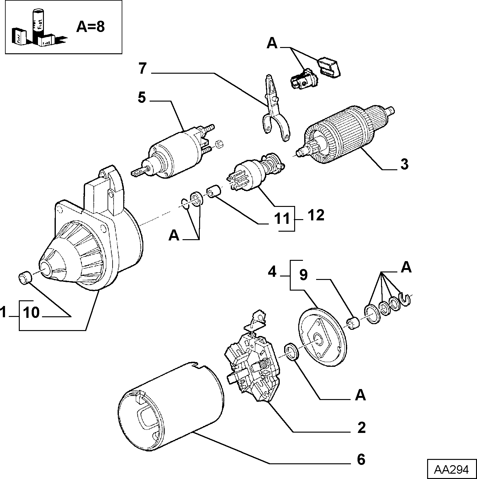 Alfa Romeo 60734324 - Зъбно колелце, стартер www.parts5.com