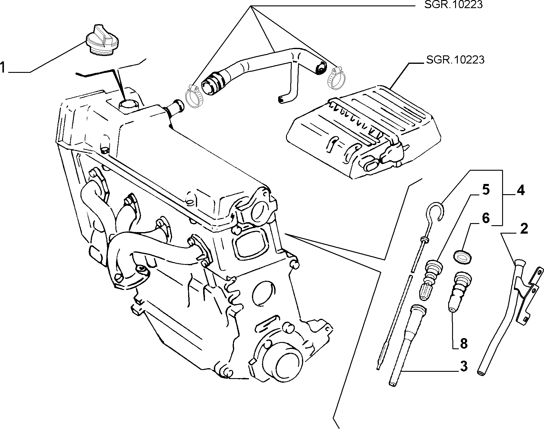 FIAT 71740676 - Капачка, гърловина за наливане на масло www.parts5.com