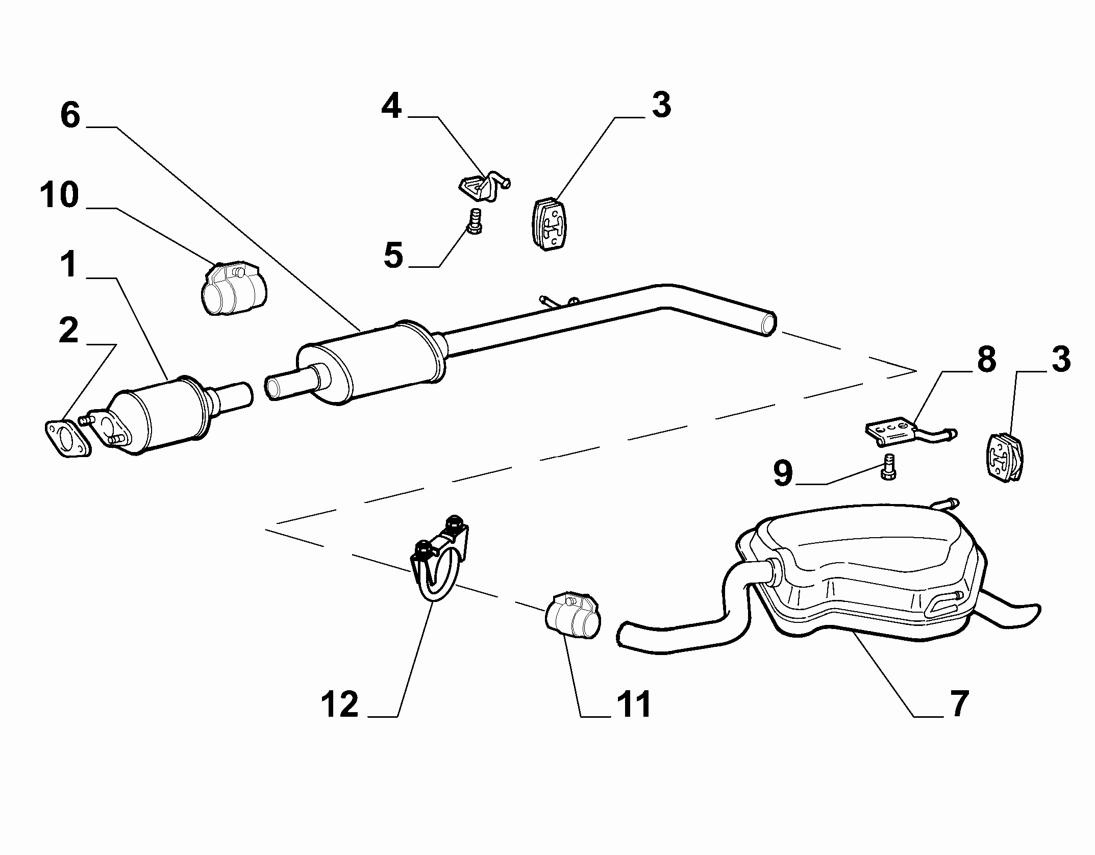 Lancia 46.756.613 - Boru rakoru, egzoz sistemi www.parts5.com