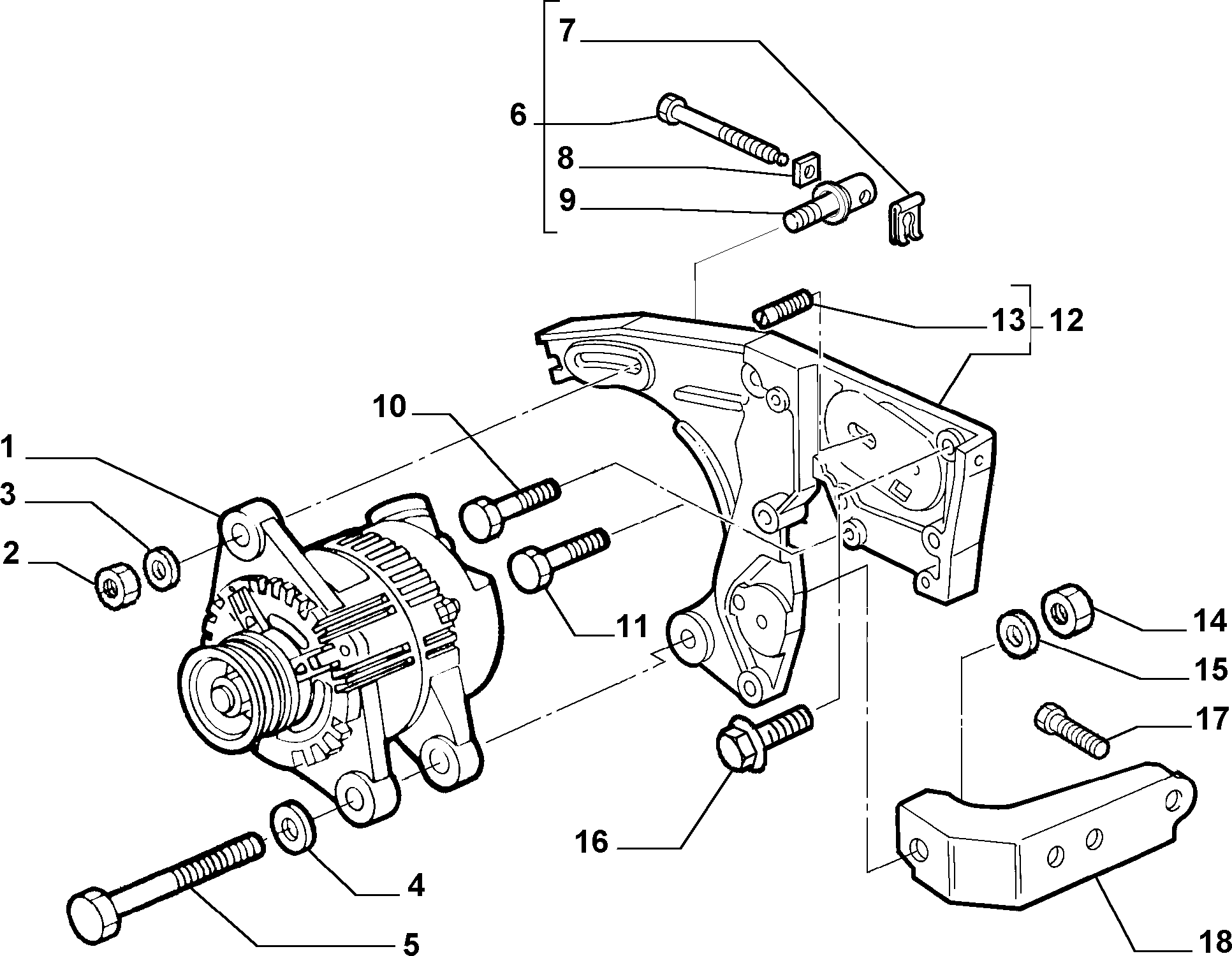 Lancia 46430527 - Generator / Alternator www.parts5.com