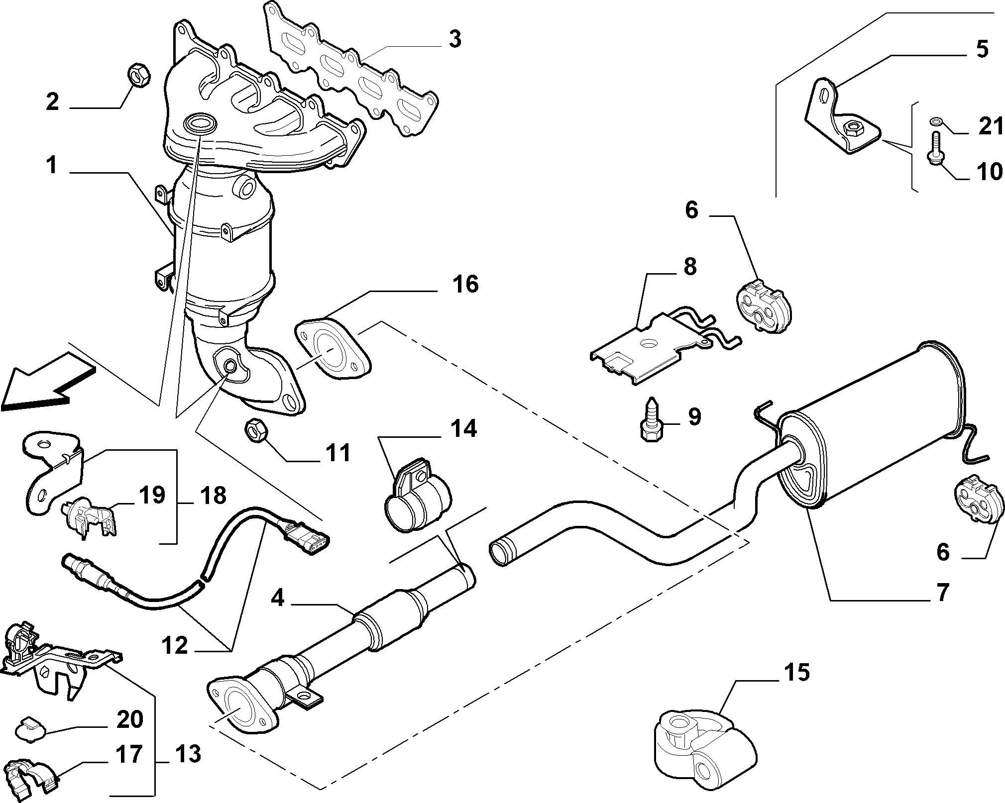 FIAT 51799774 - Катализатор www.parts5.com