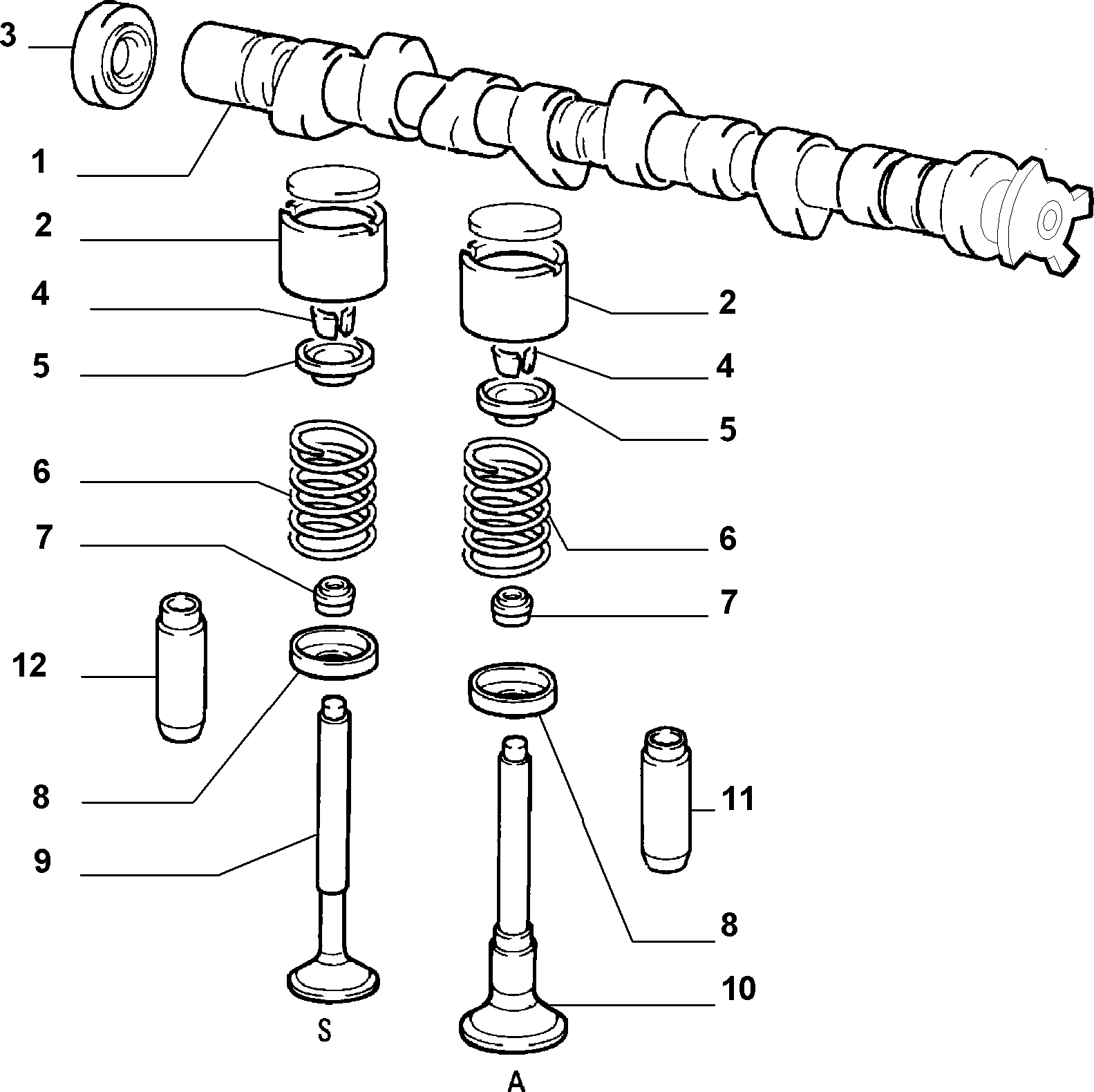 Lancia 55195339 - Těsnicí kroužek hřídele, vačkový hřídel www.parts5.com