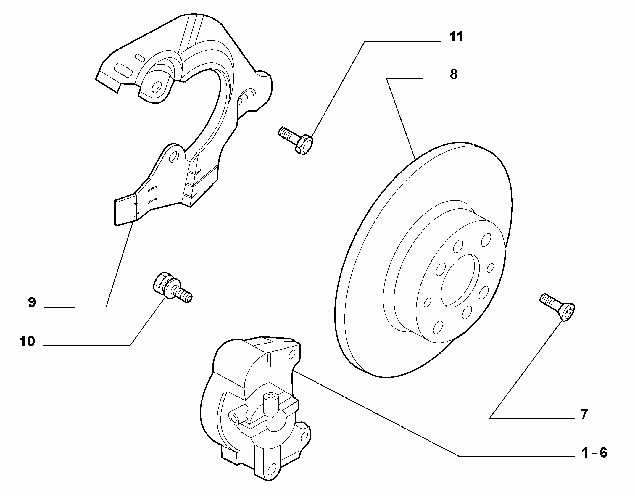 Alfa Romeo 55704023 - Тормозной суппорт www.parts5.com