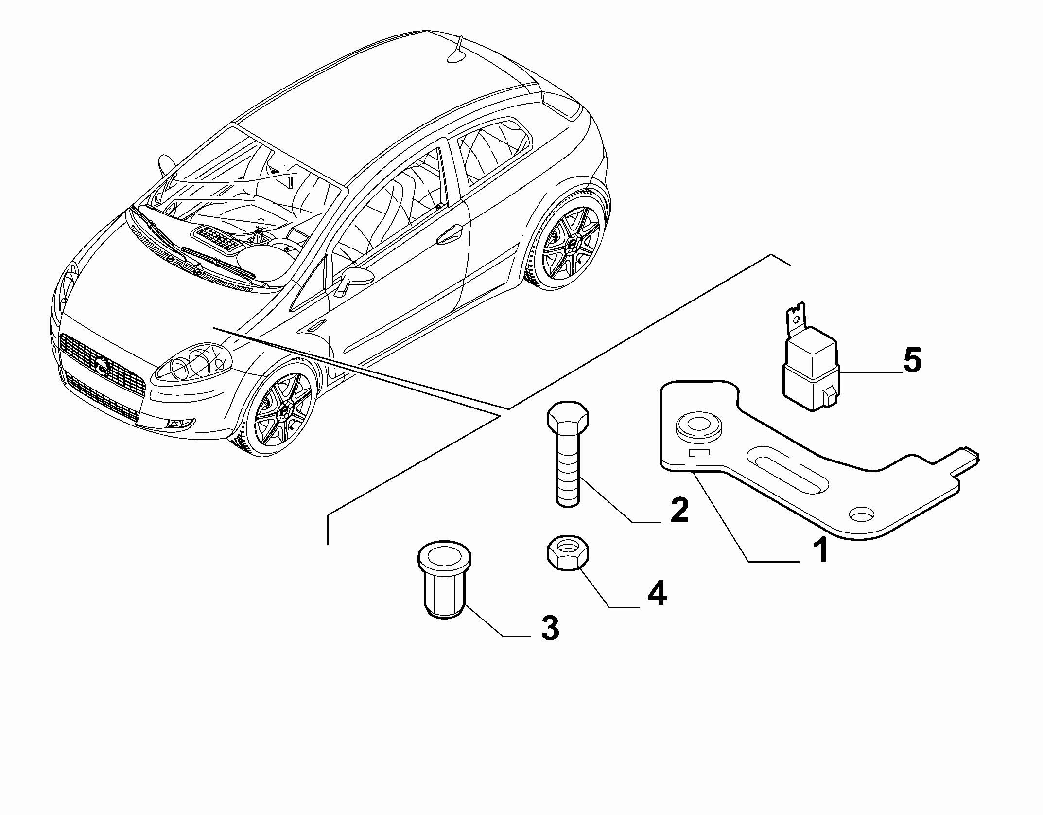 FIAT 46537685 - Multifunctional Relay www.parts5.com