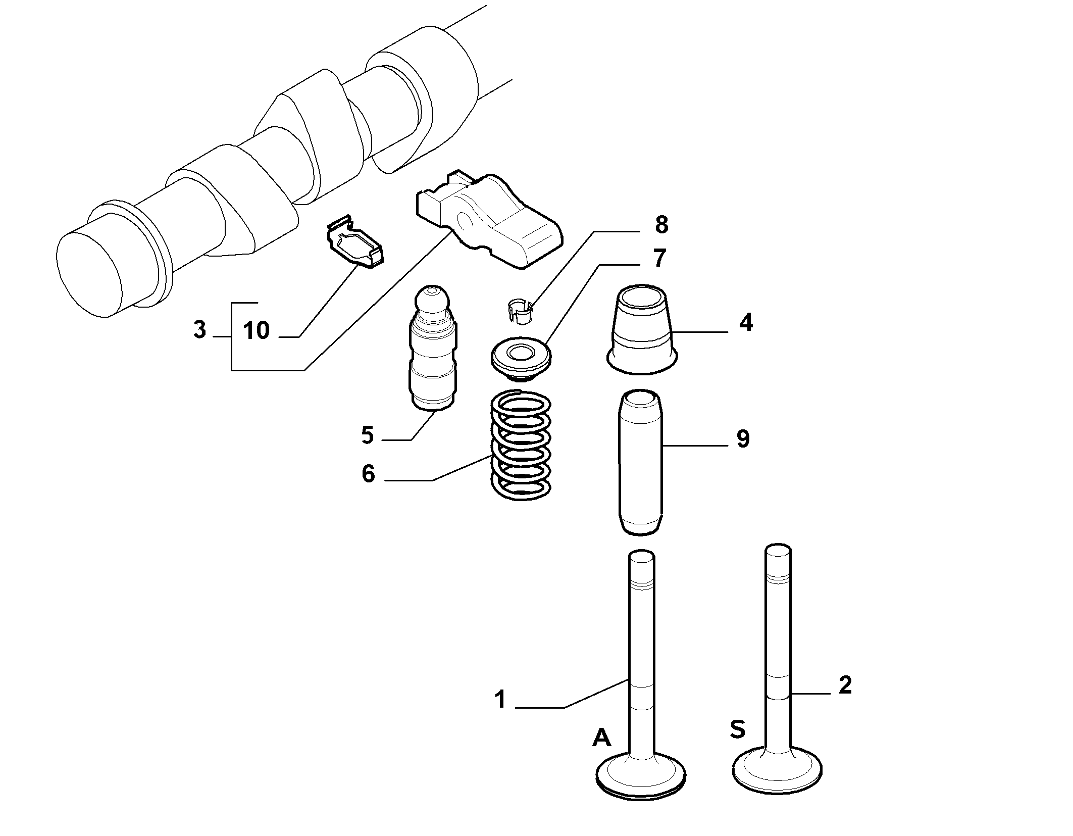 Alfa Romeo 46475925 - Tappet / Rocker parts5.com