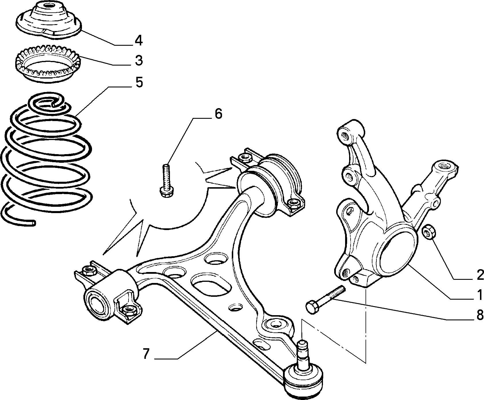 FIAT 71747915* - Ψαλίδι, ανάρτηση τροχών www.parts5.com