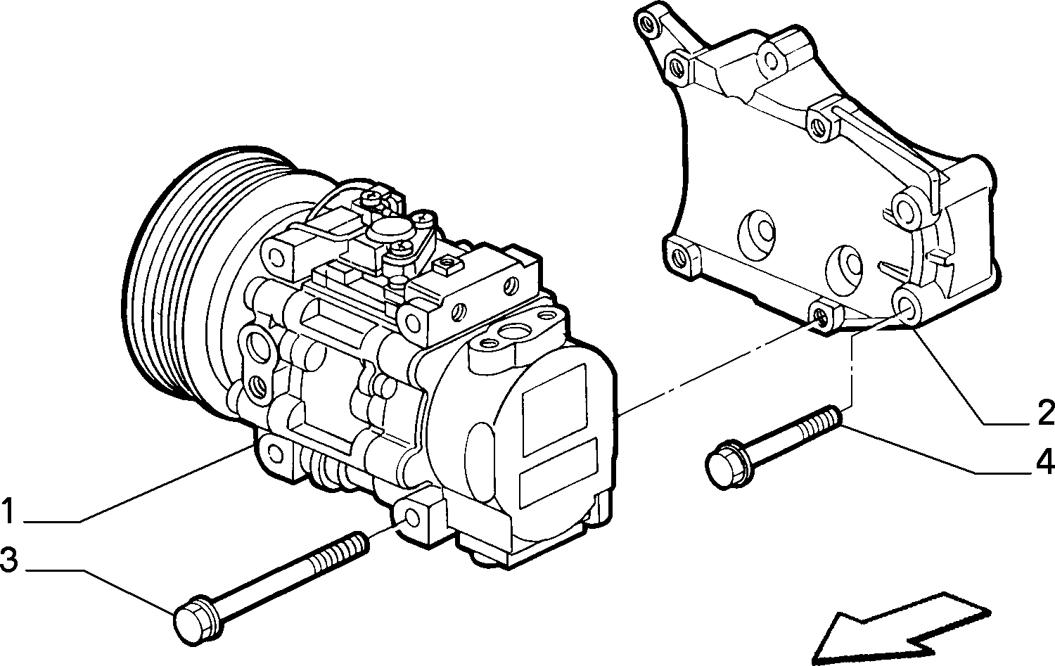 Alfa Romeo 464 3836 6 - Компрессор кондиционера www.parts5.com