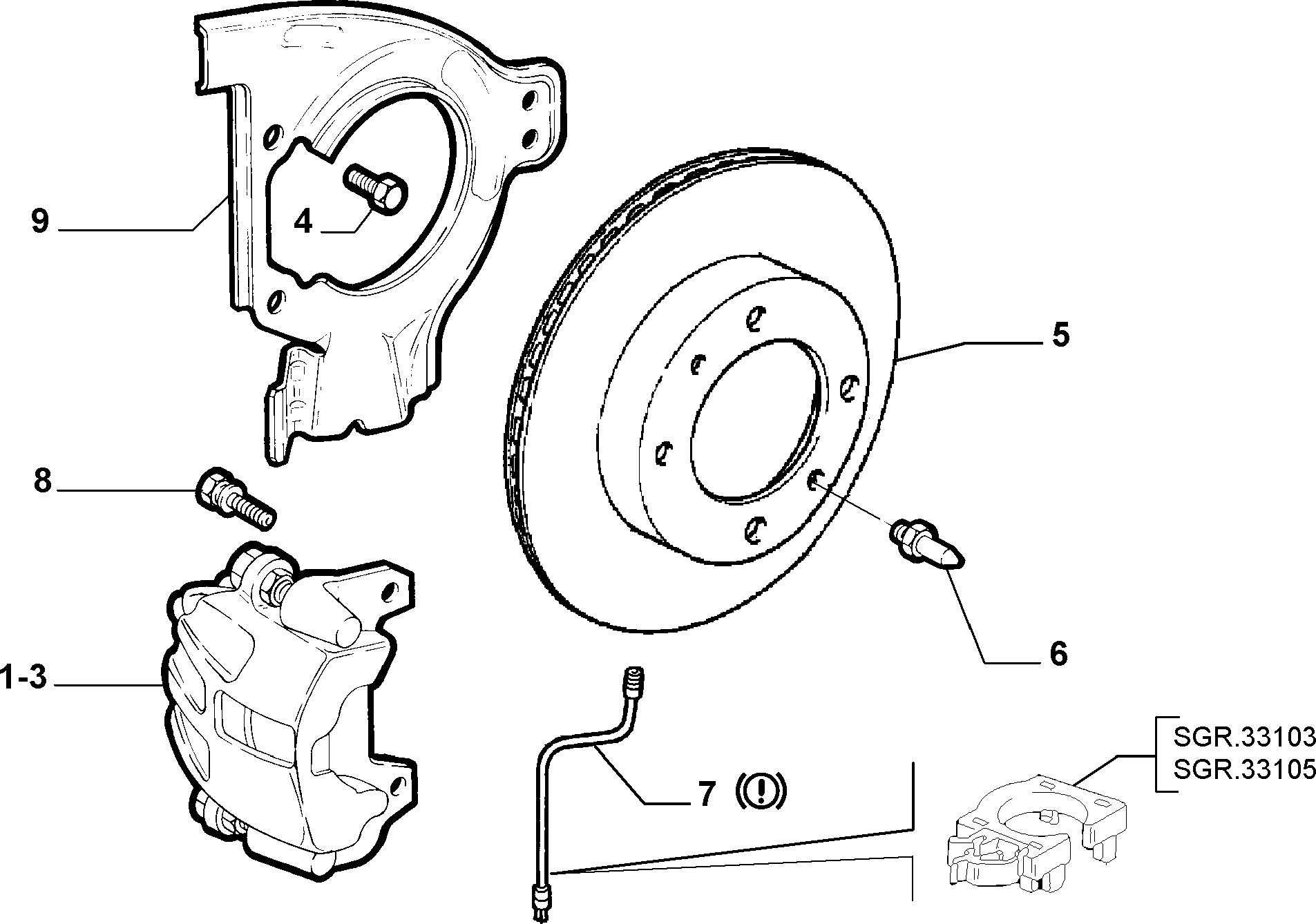 Lancia 71738145 - Disc frana www.parts5.com