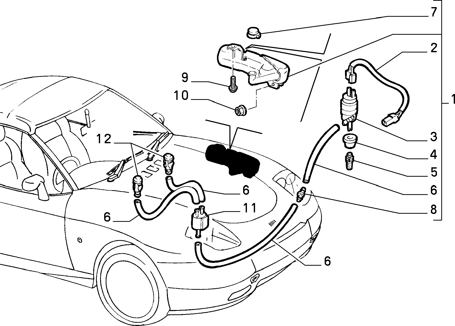 Lancia 46443793 - Klaasipesuvee pump,klaasipuhastus www.parts5.com