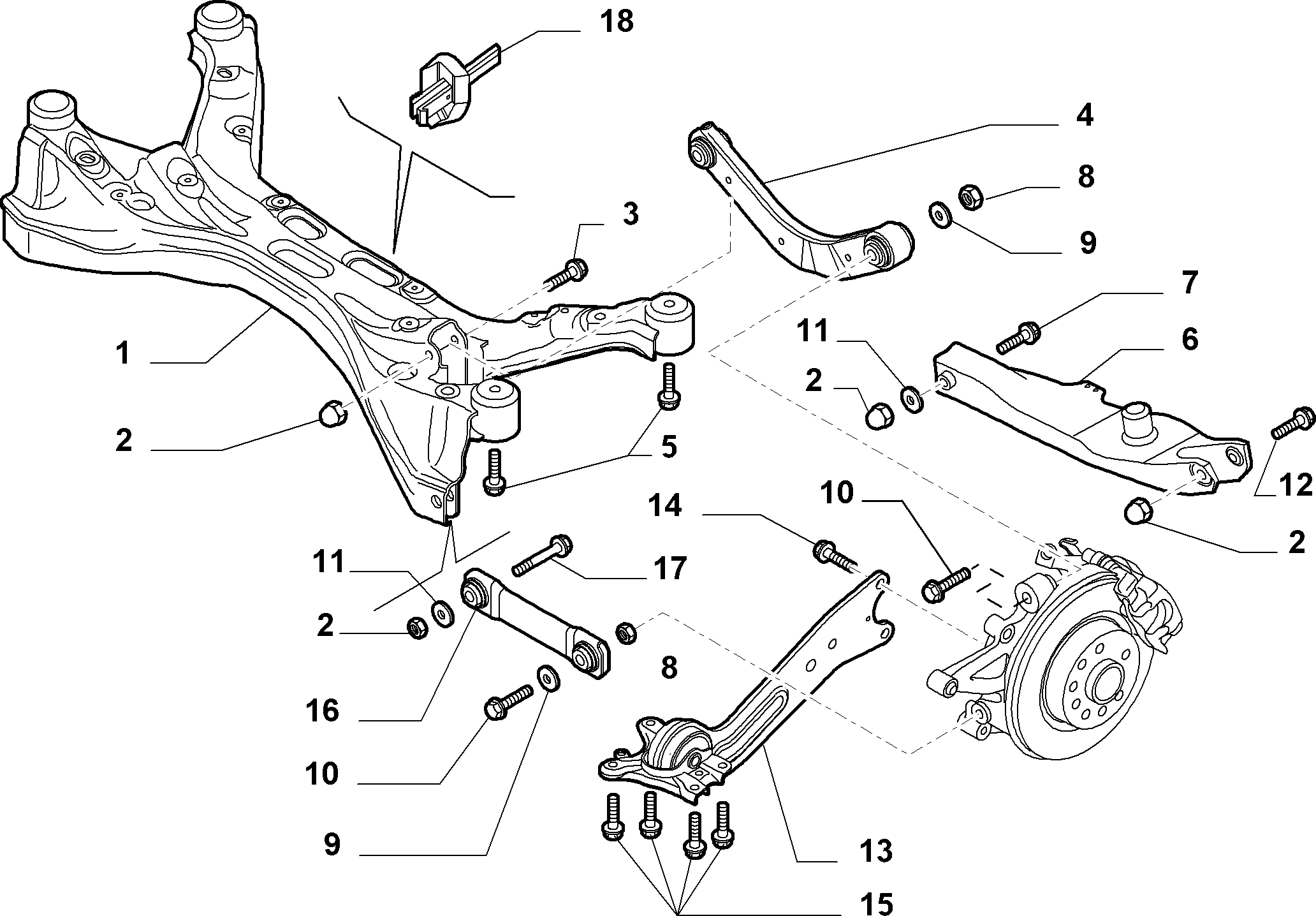 Lancia 51783009 - Track Control Arm parts5.com