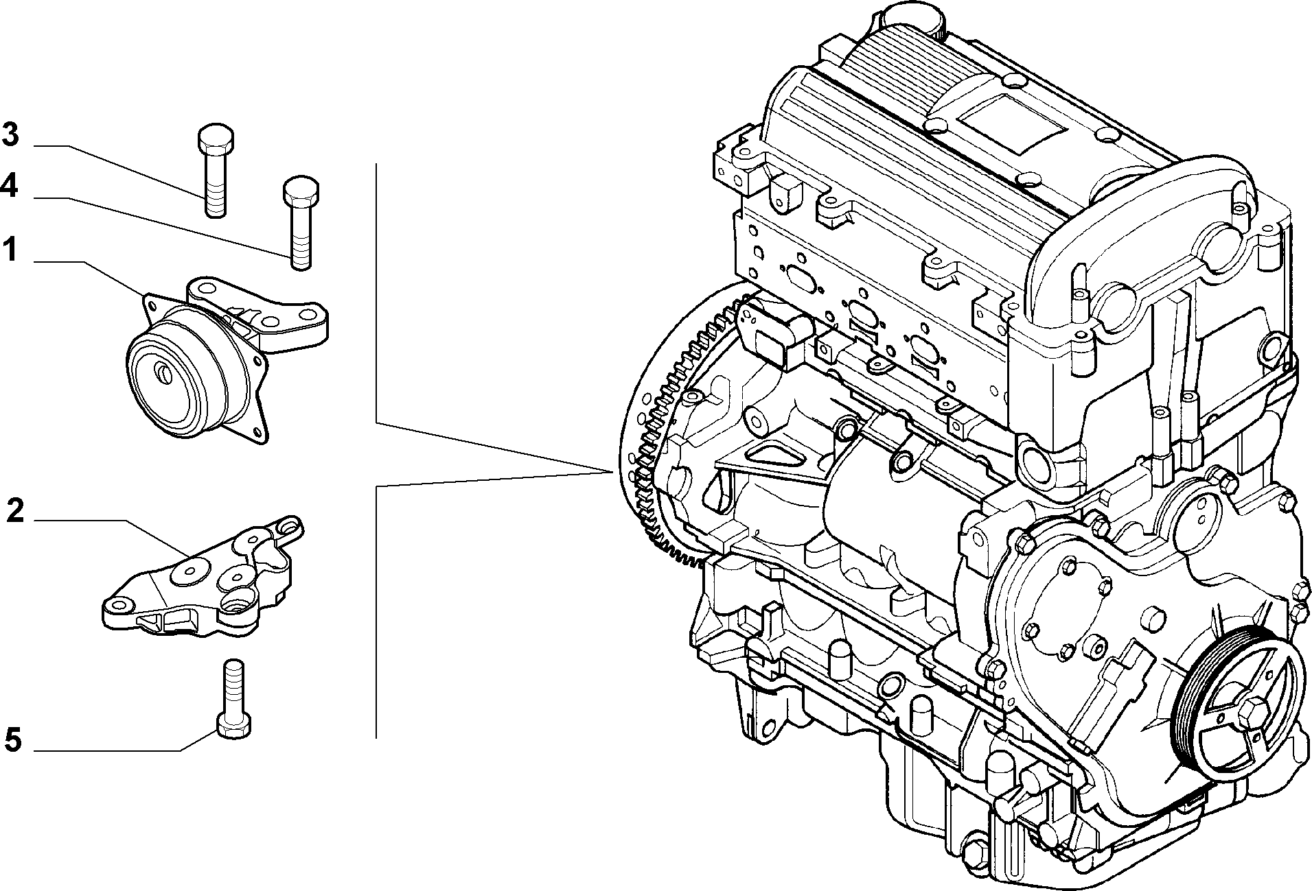 FIAT 51782642 - Suport motor www.parts5.com