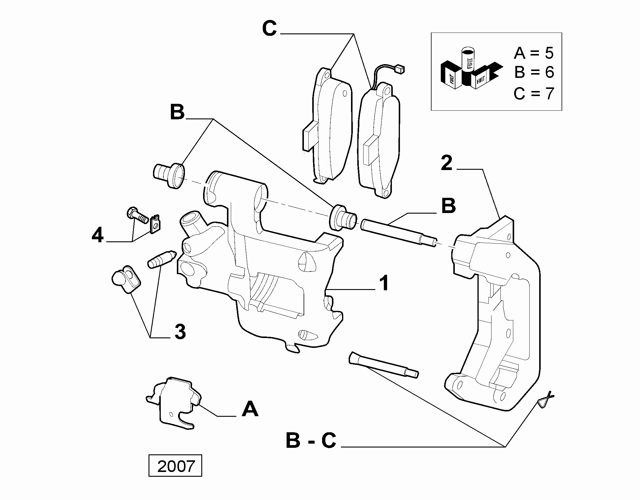 FIAT 77365816 - Set placute frana,frana disc www.parts5.com