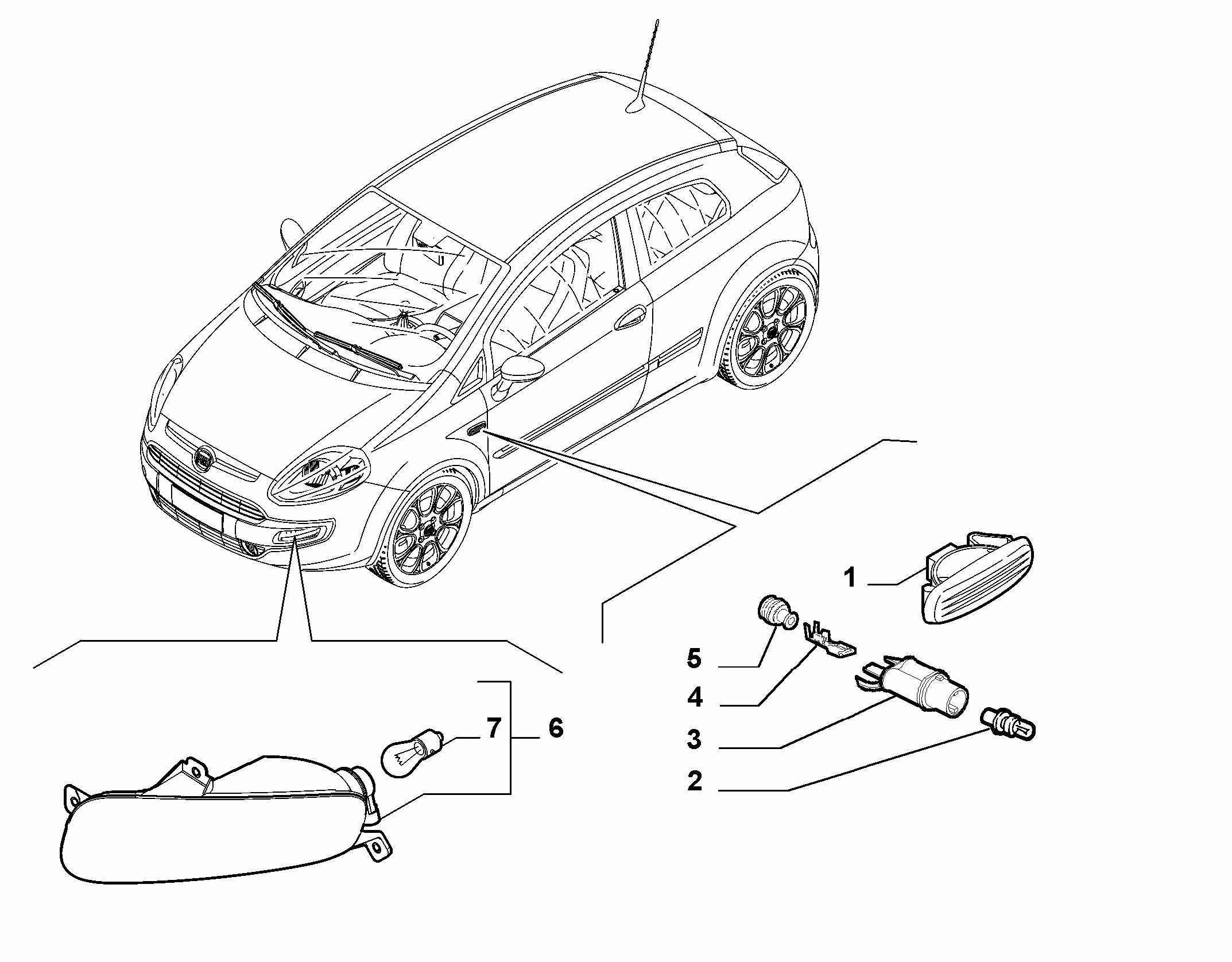 Lancia 51717793 - Semnalizator www.parts5.com