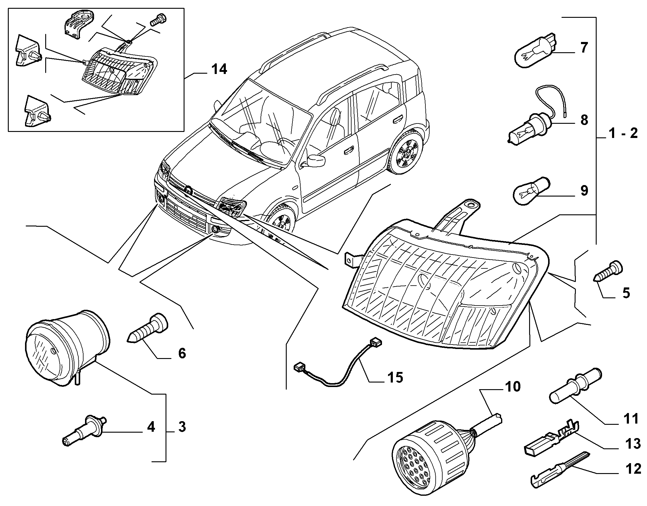 FIAT 51717076 - Far www.parts5.com