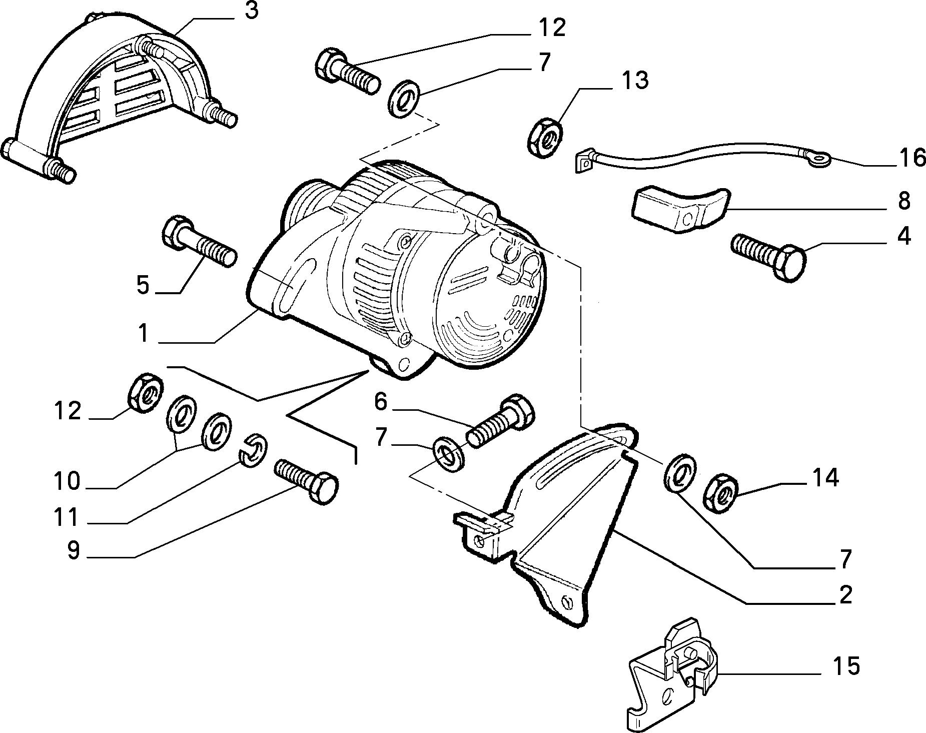 FIAT 46419297 - Γεννήτρια www.parts5.com