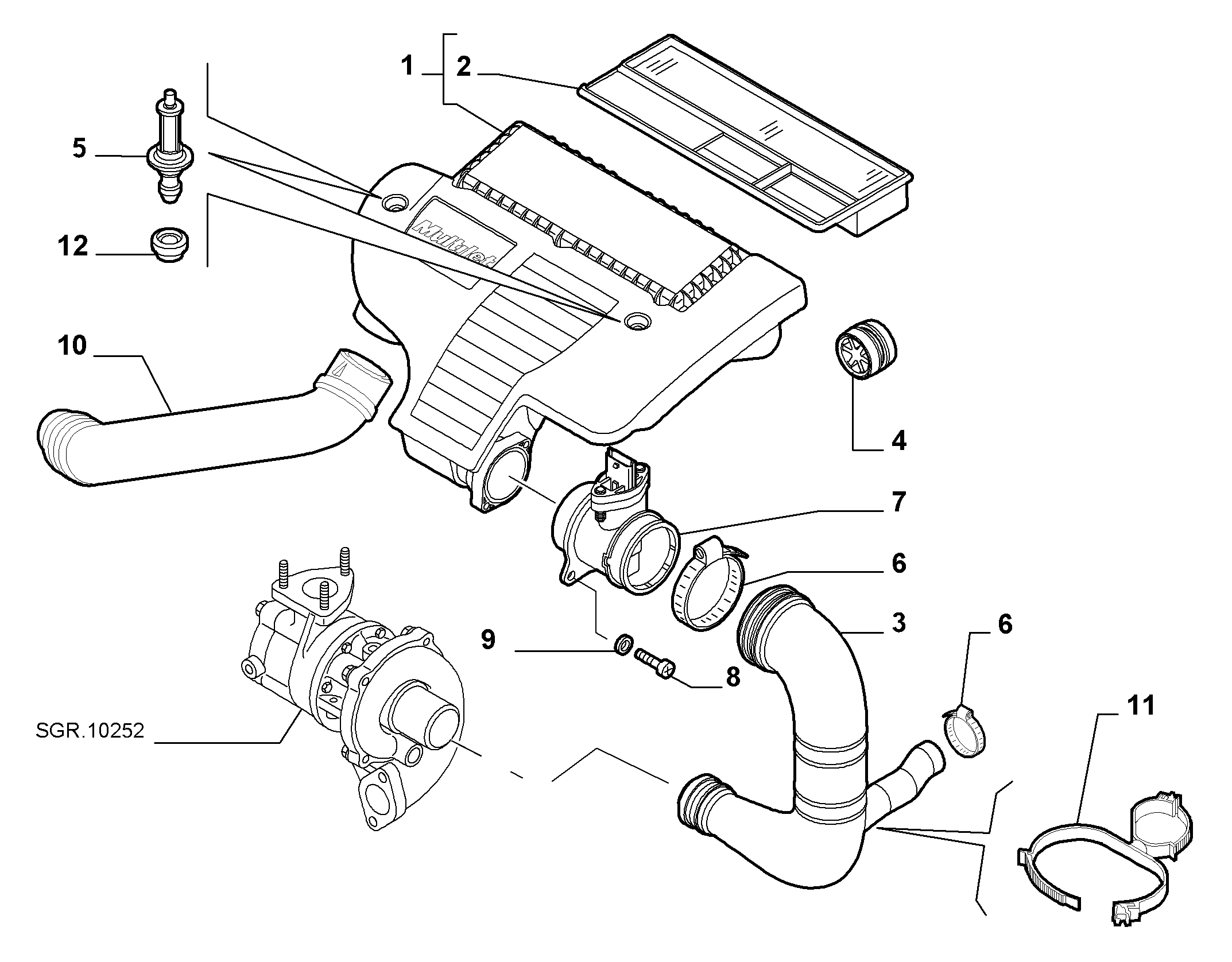 Lancia 51775324 - Air Filter parts5.com