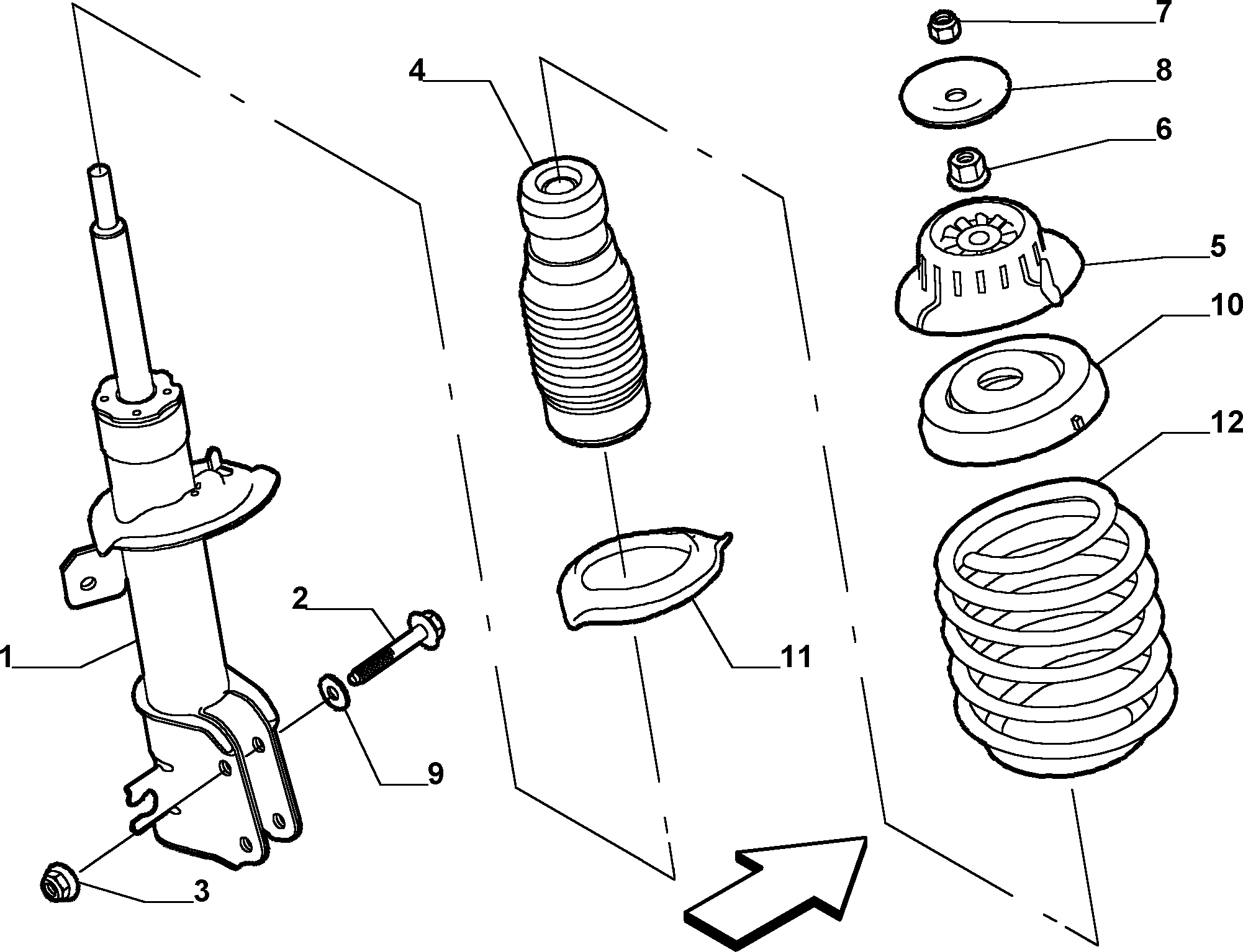 Lancia 50700871 - Roulement, coupelle de suspension www.parts5.com