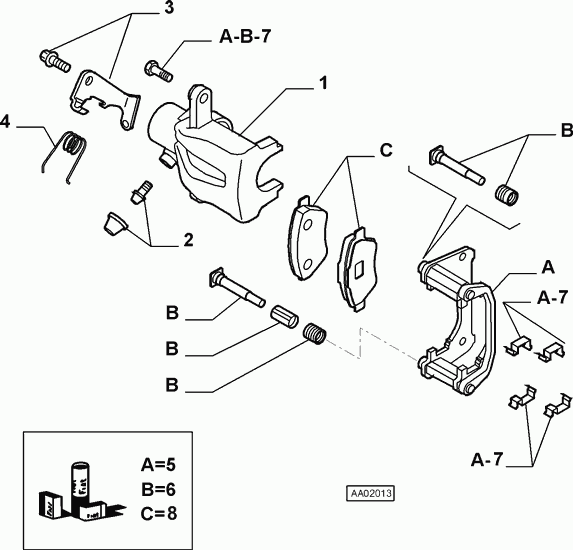 FIAT 77362768 - Brake Pad Set, disc brake parts5.com