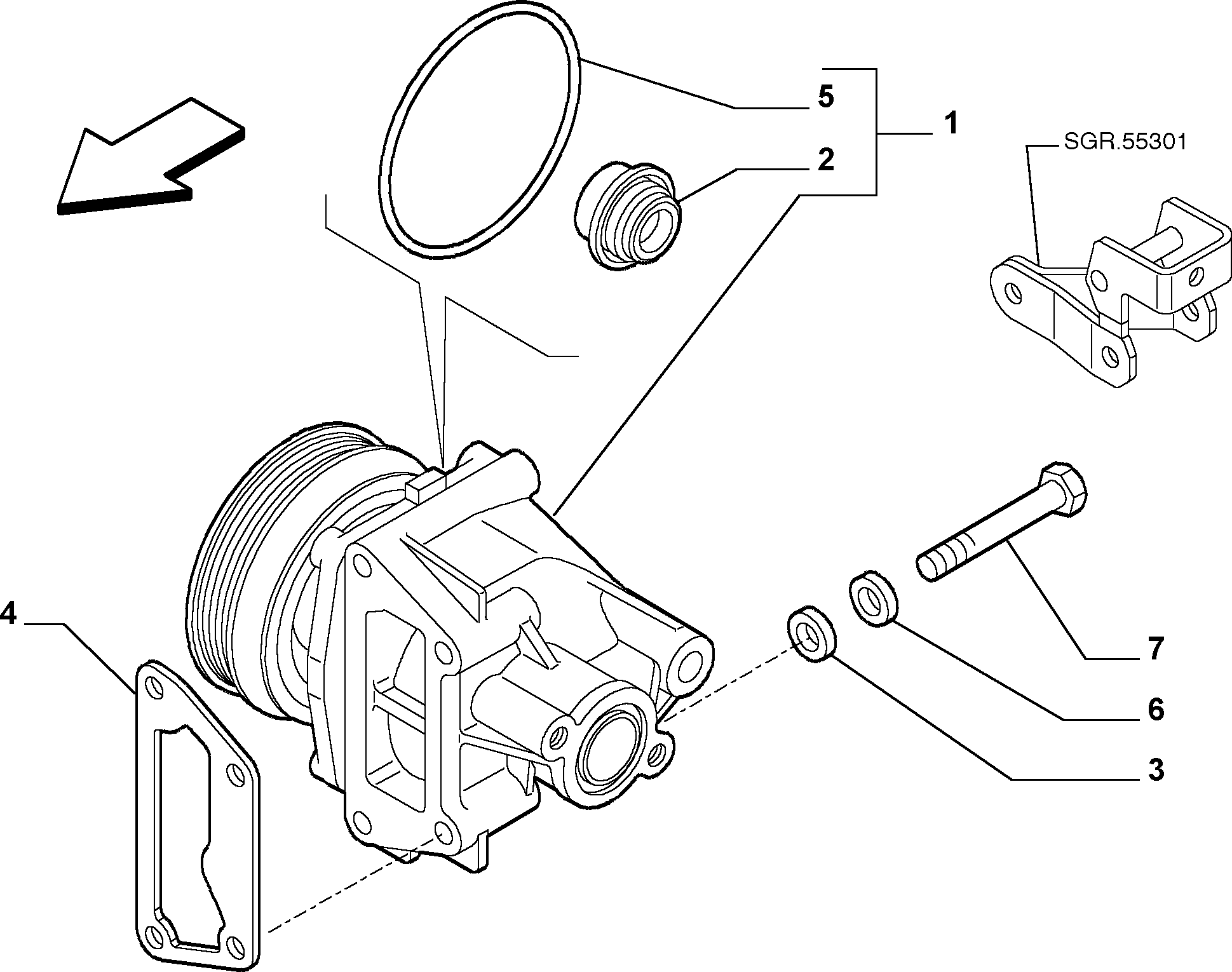 FIAT 46444355 - Bomba de agua www.parts5.com