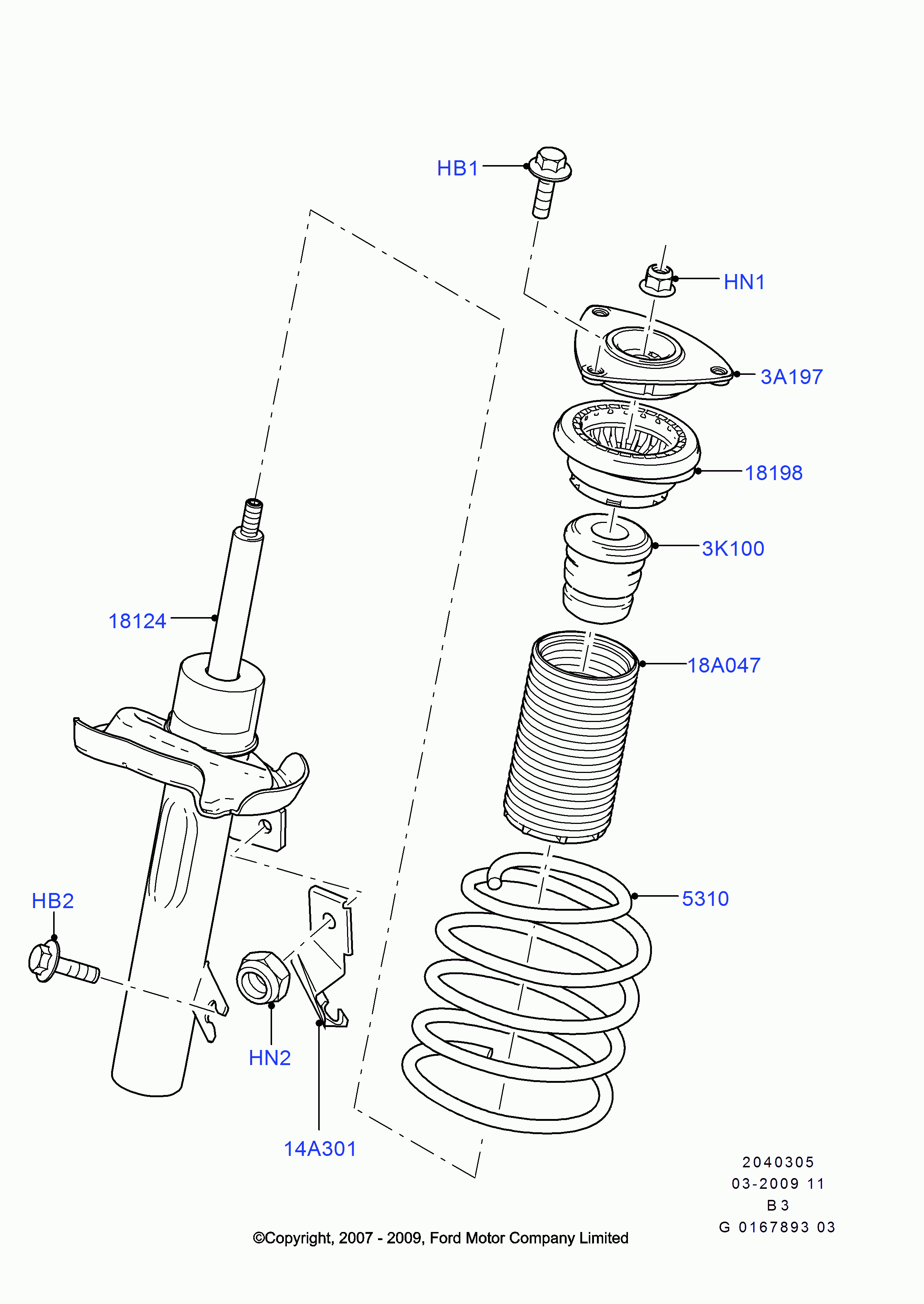 MAZDA 1377612 - Top Strut Mounting parts5.com