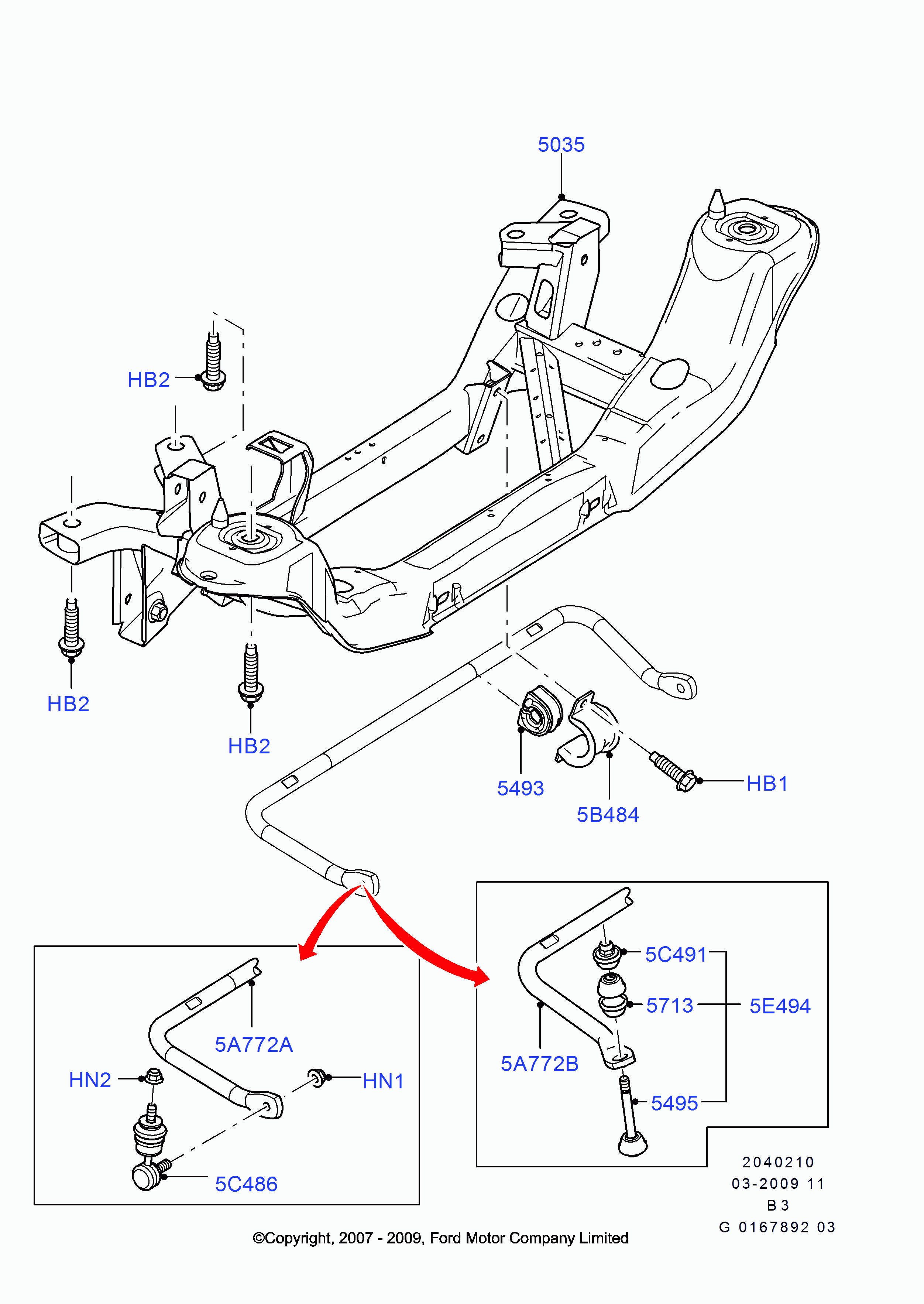 FORD 1852661 - Brat / bieleta suspensie, stabilizator www.parts5.com