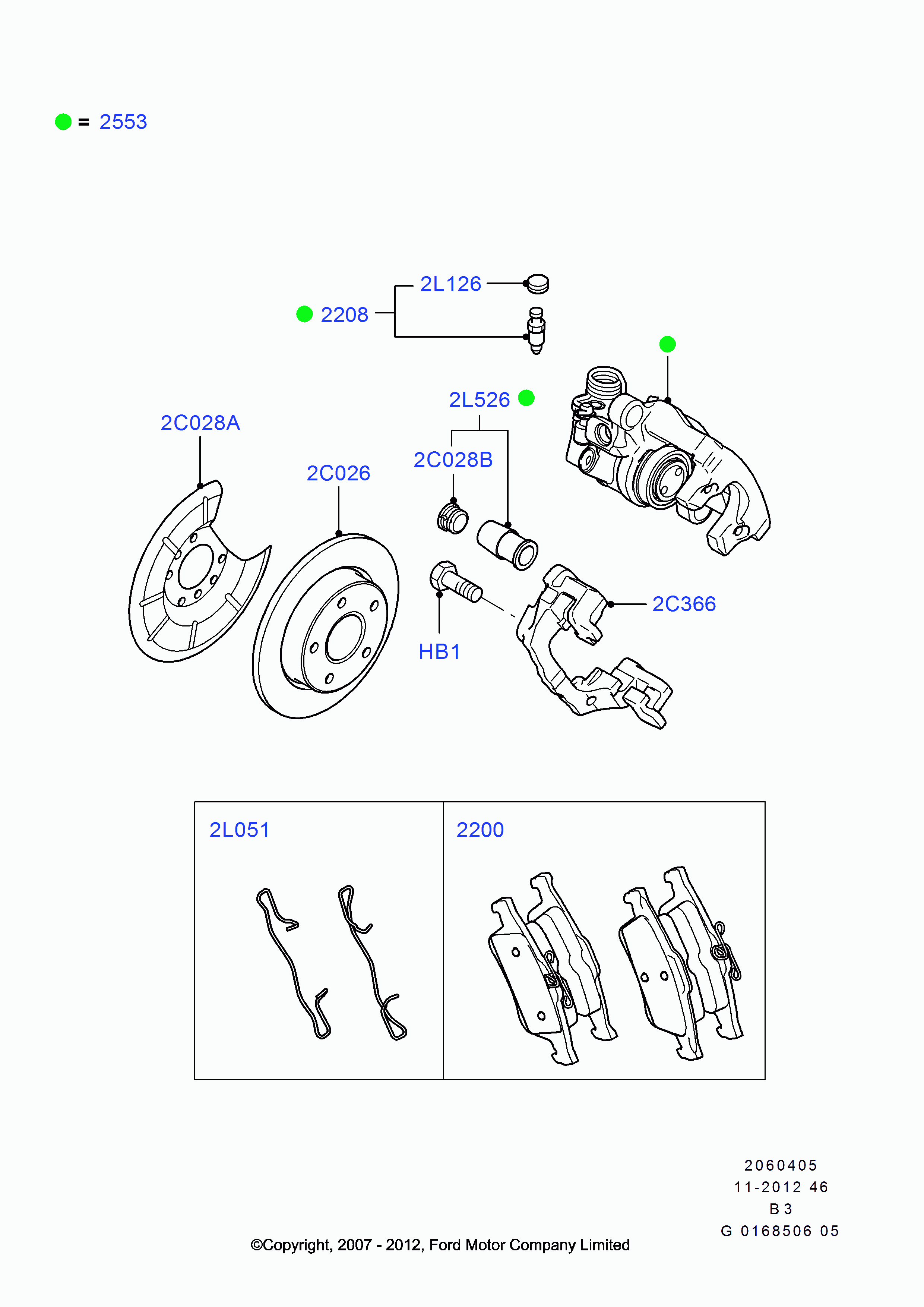 FORD 1365648 - Brzdový třmen www.parts5.com