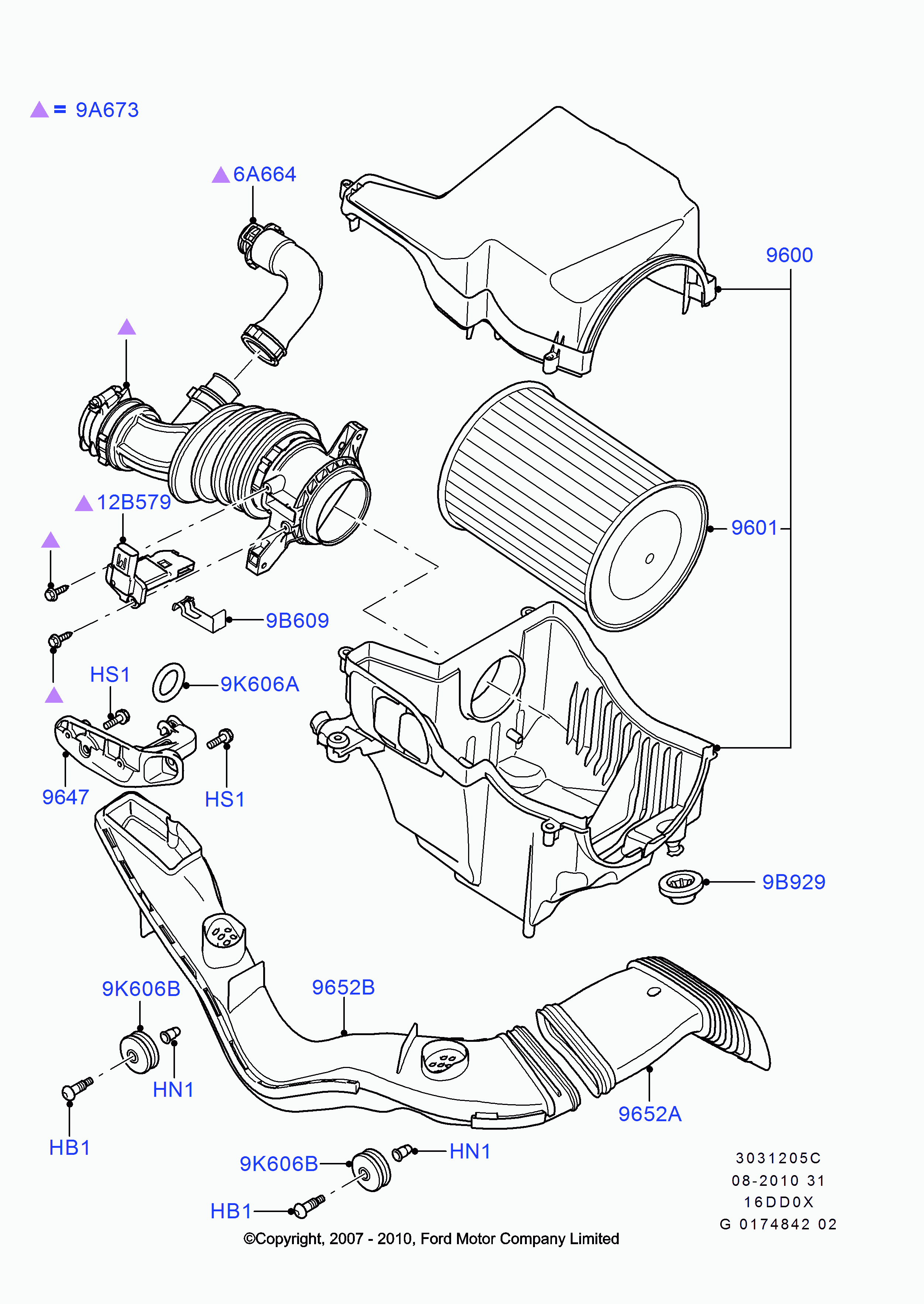 FORD 1 480 570 - Senzor debit aer www.parts5.com