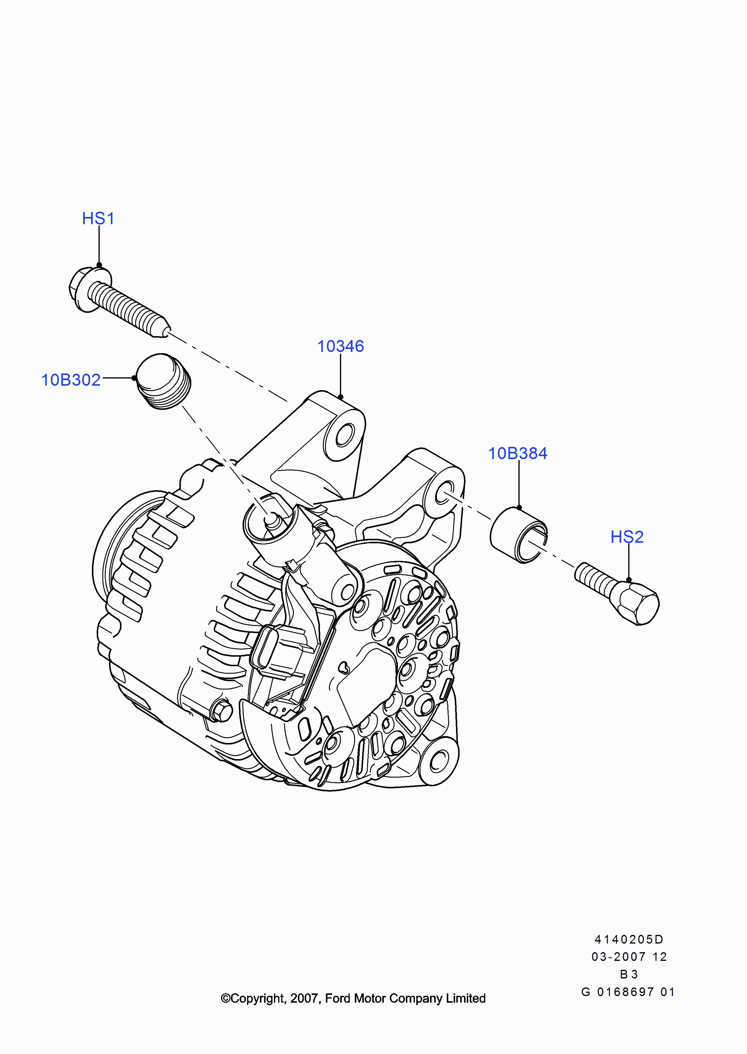 FORD 1 704 085 - Generátor www.parts5.com