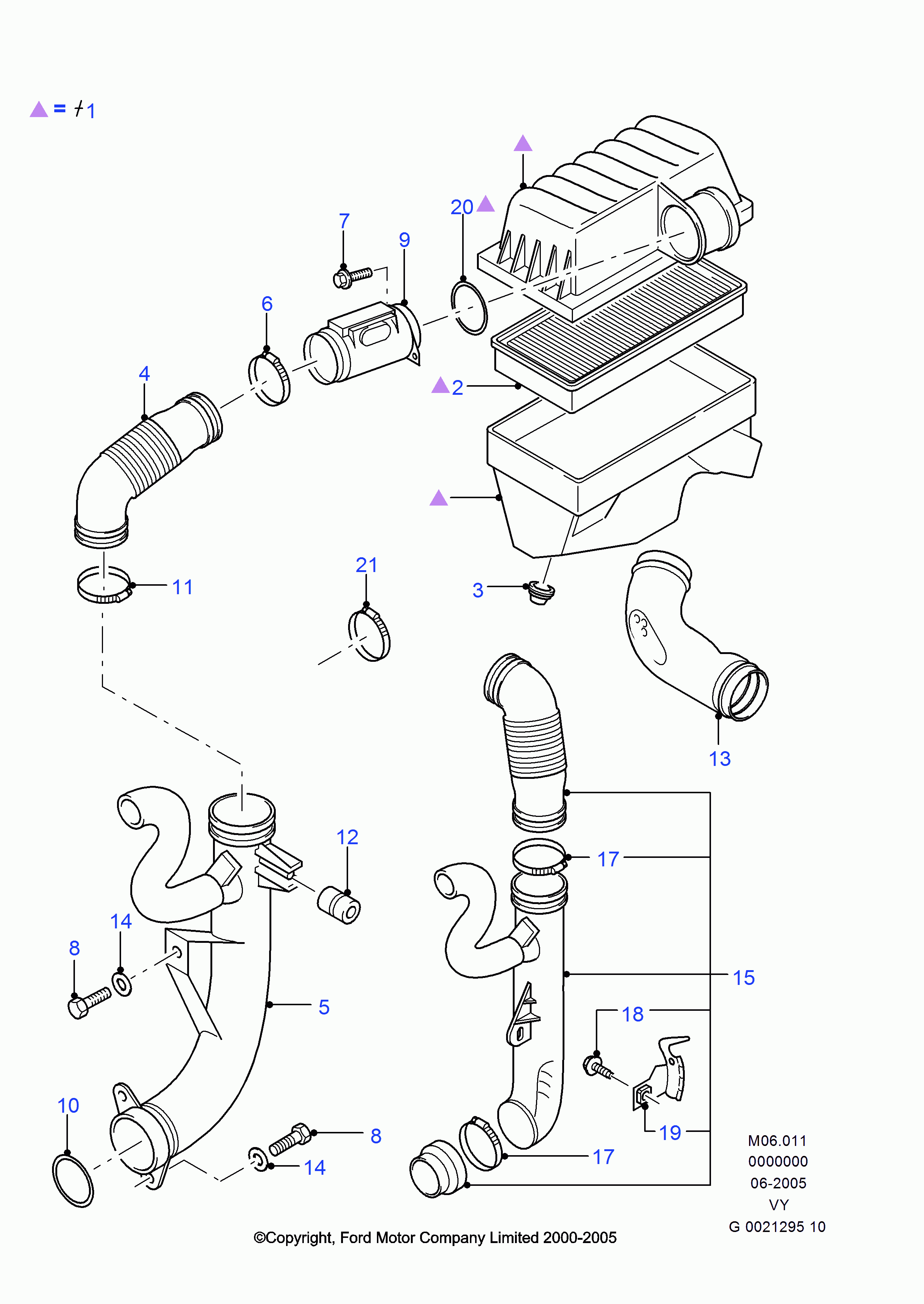 FORD 1 428 448 - Air Mass Sensor www.parts5.com