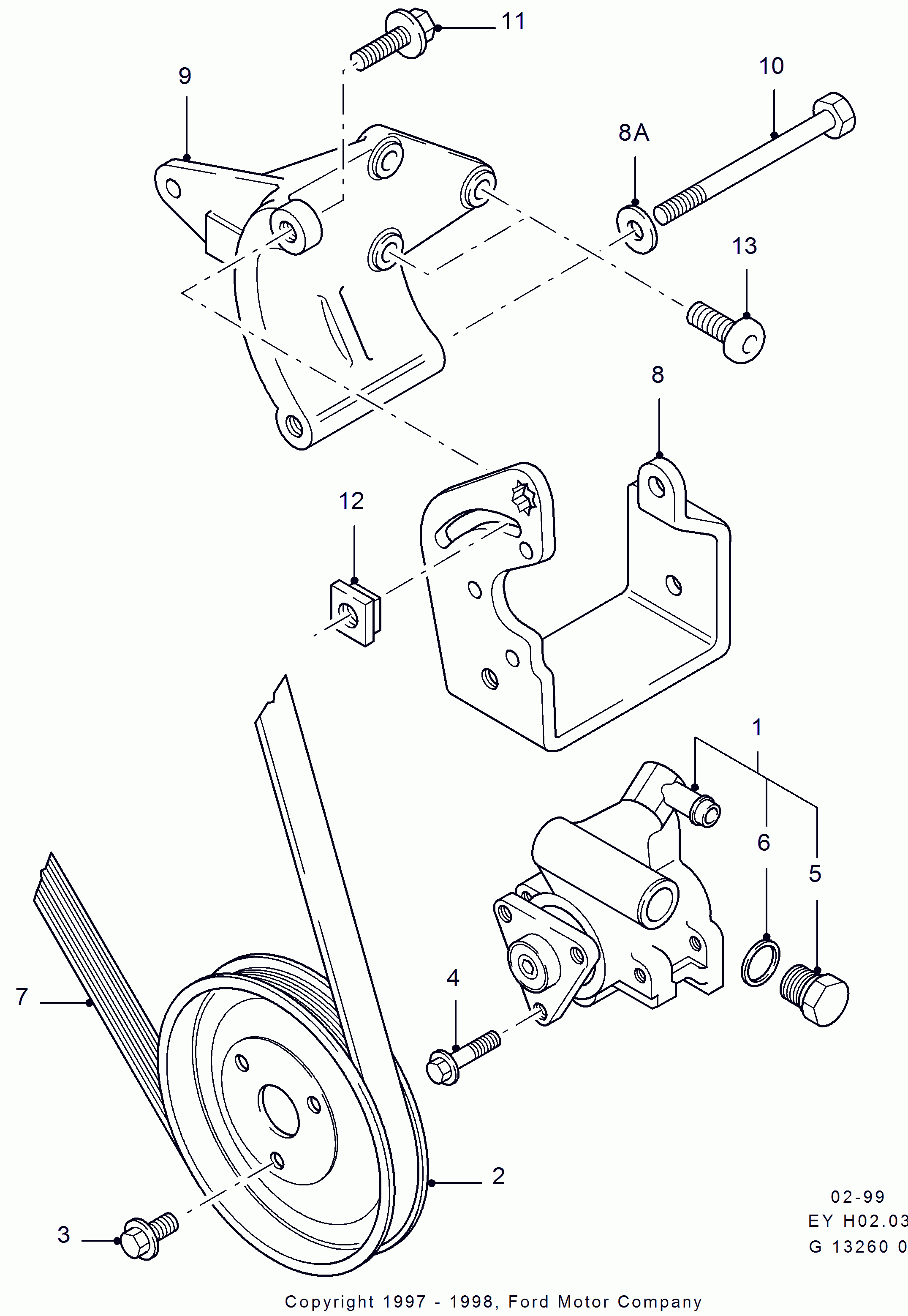 FORD 7120853 - Hosszbordás szíj www.parts5.com