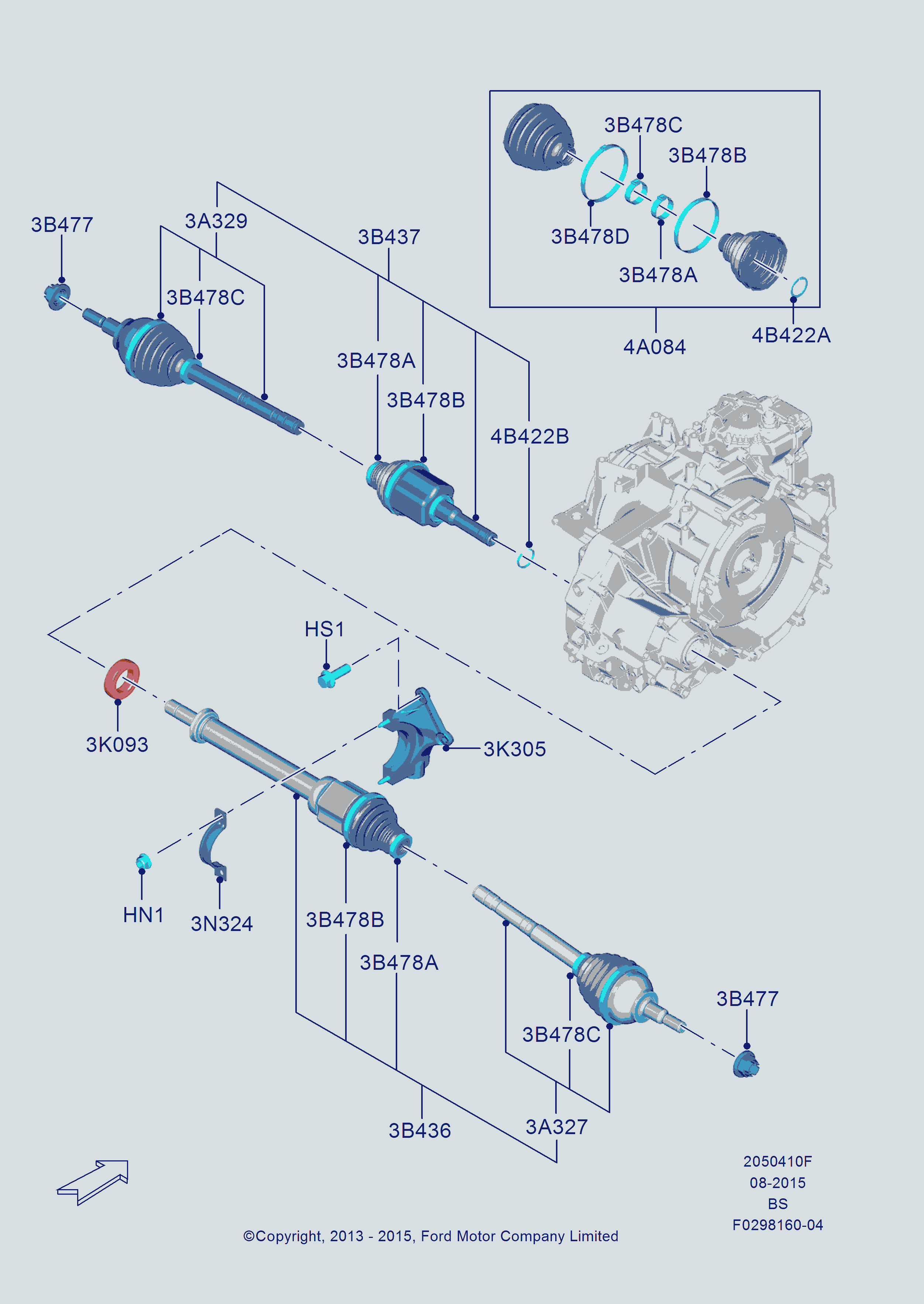 FORD 1797219 - Joint Kit, drive shaft www.parts5.com