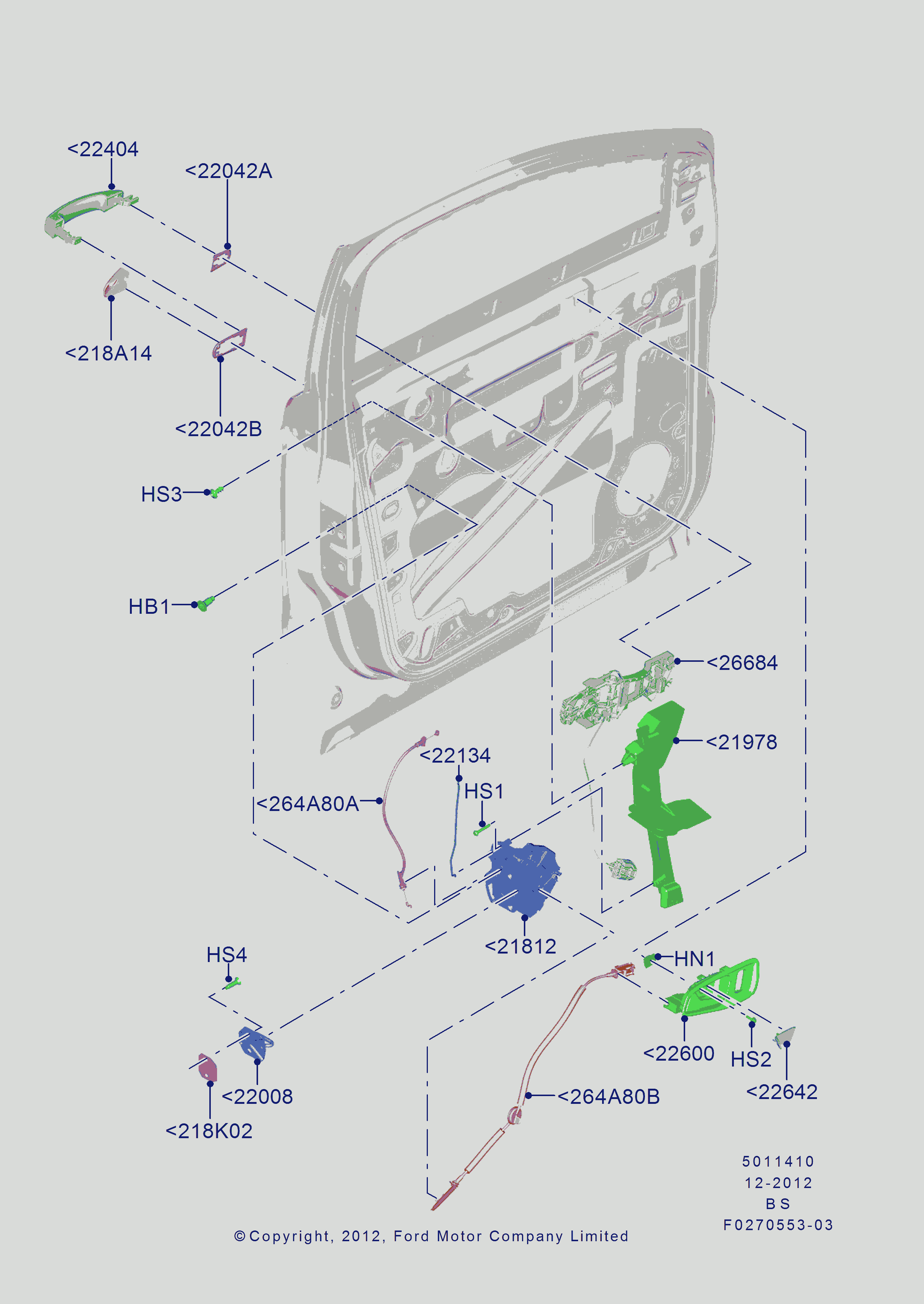 FORD 1772033 - Door Handle www.parts5.com