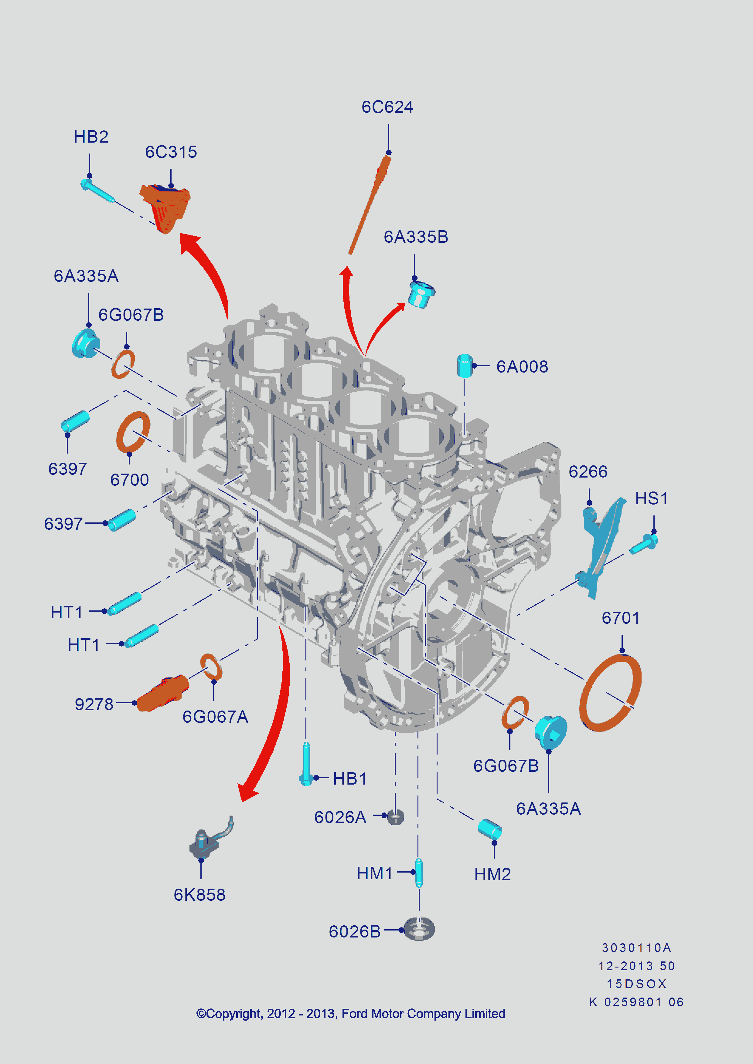 FORD 1828951 - Senzor impulsuri, arbore cotit www.parts5.com