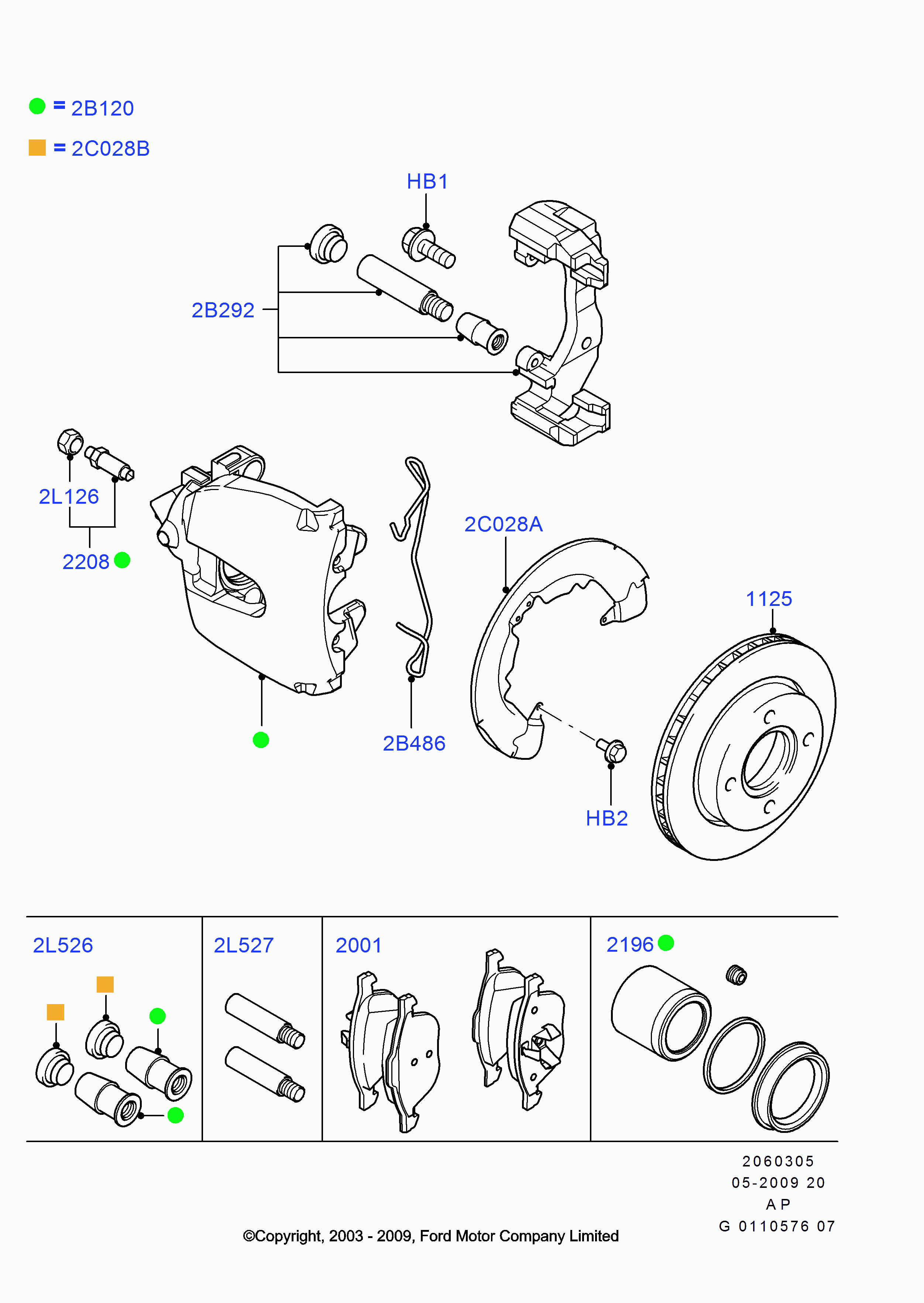 FORD 1682875 - Etrier frana www.parts5.com