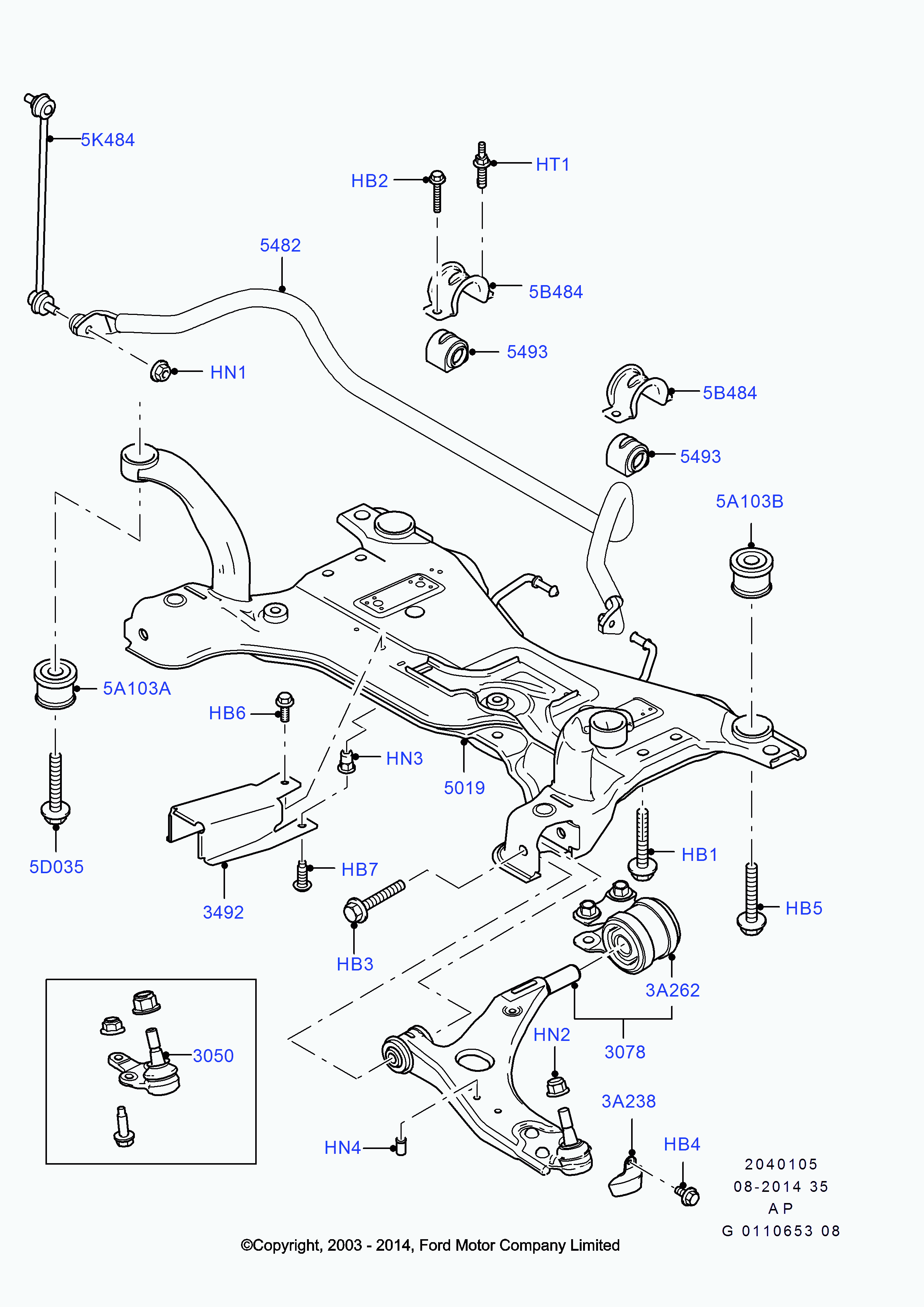 FORD 1679384 - Podpora / Kloub www.parts5.com